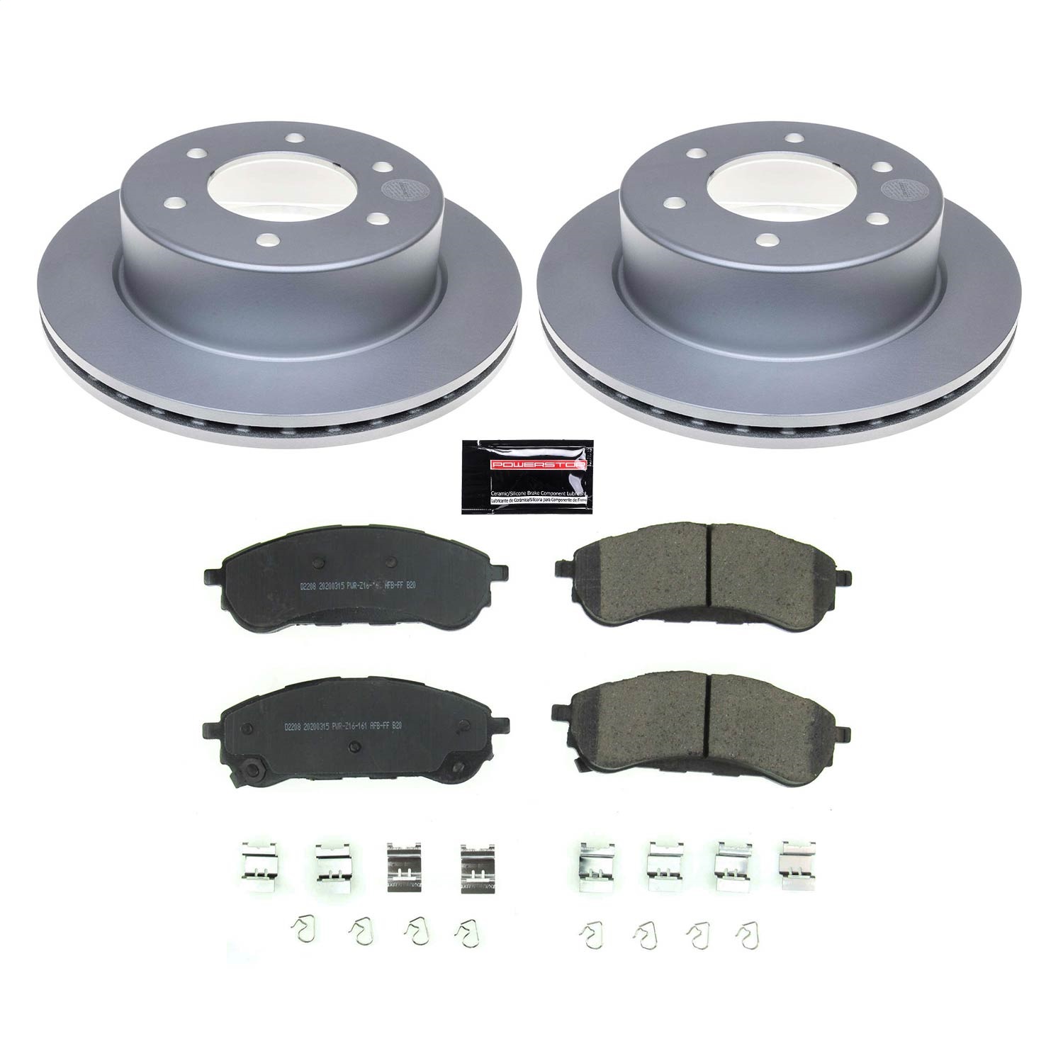 Power Stop - CRK8430 - Rear - Disc Brake Pad and Rotor Kit