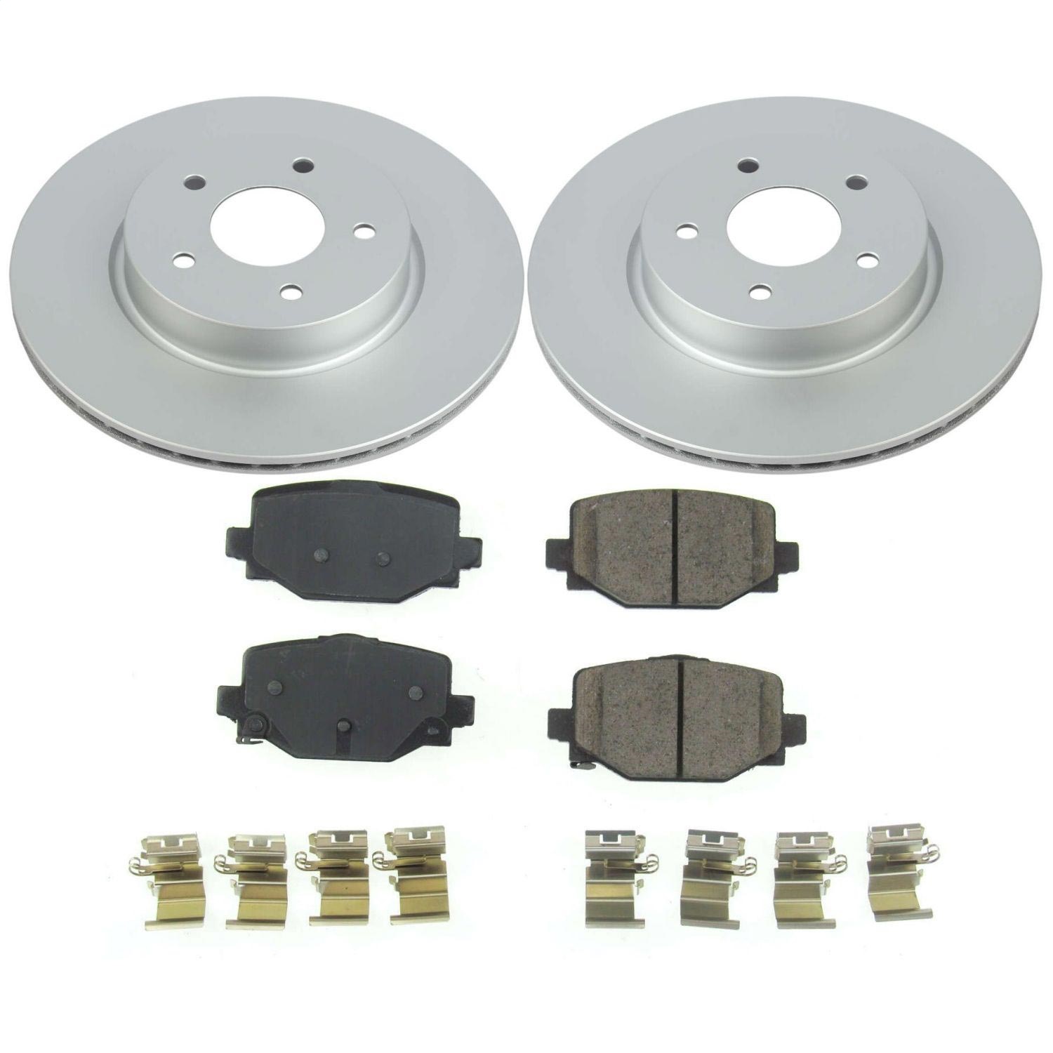 Power Stop - CRK8432 - Rear - Disc Brake Pad and Rotor Kit