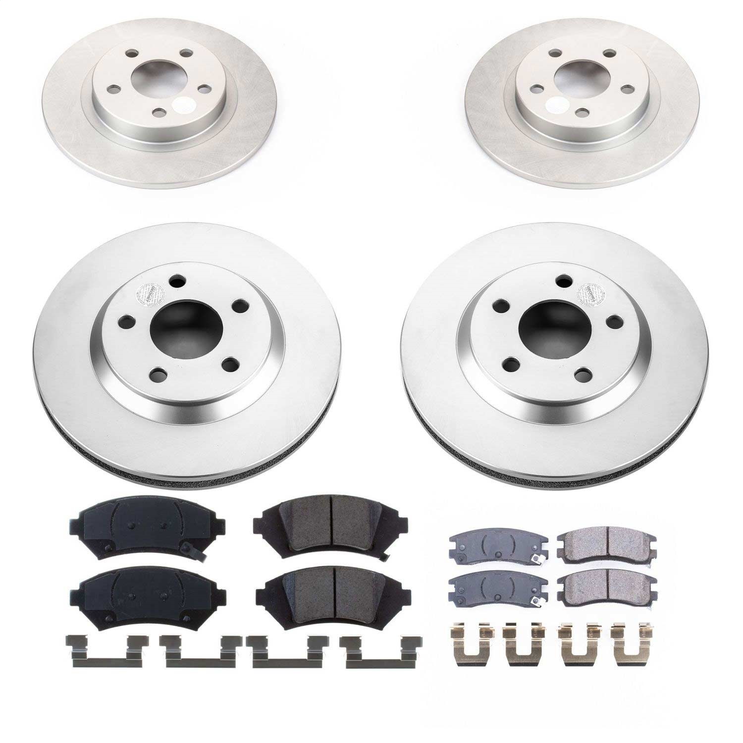 Power Stop - CRK8438 - Front and Rear - Disc Brake Pad and Rotor Kit