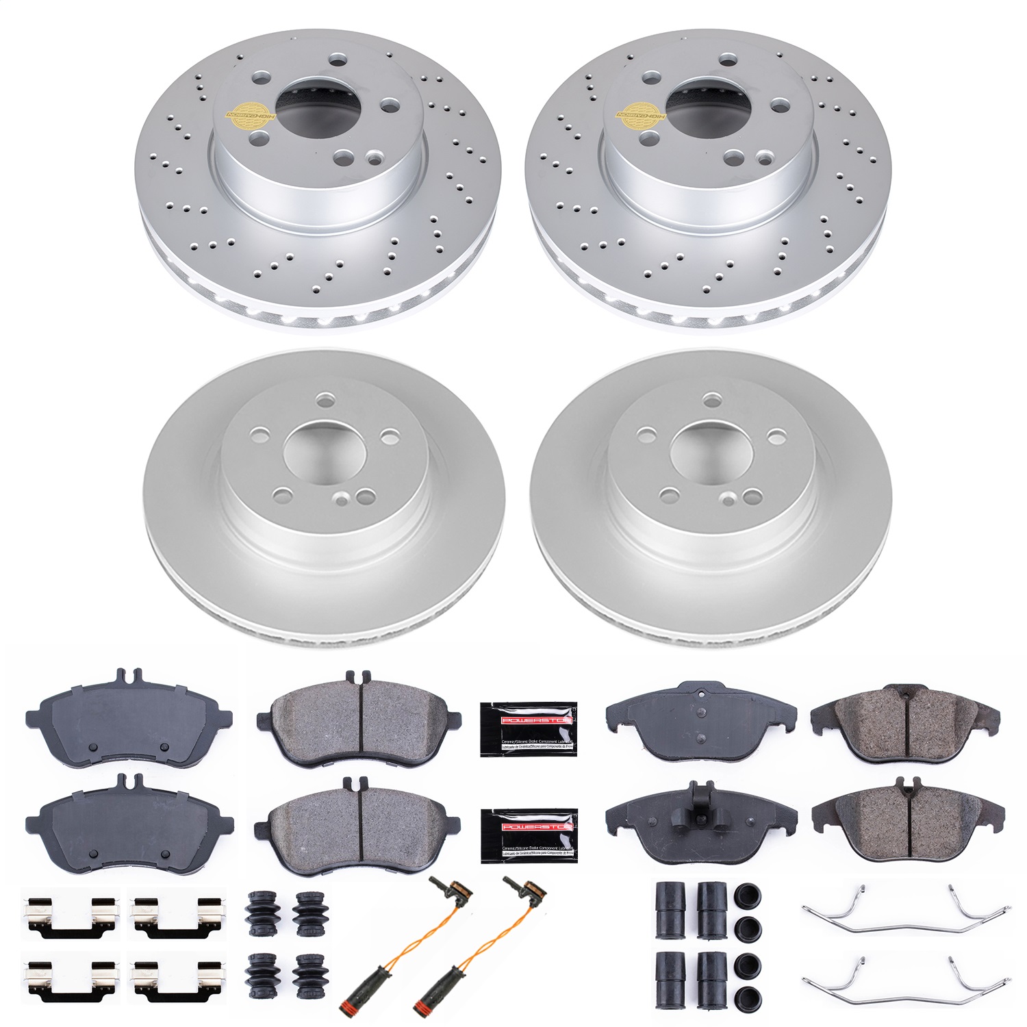 Power Stop - CRK8439 - Front and Rear - Disc Brake Pad and Rotor Kit