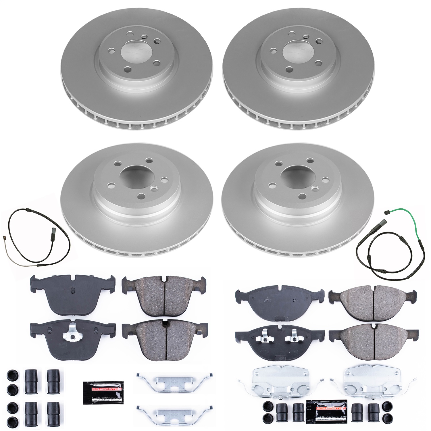 Power Stop - CRK8442 - Front and Rear - Disc Brake Pad and Rotor Kit