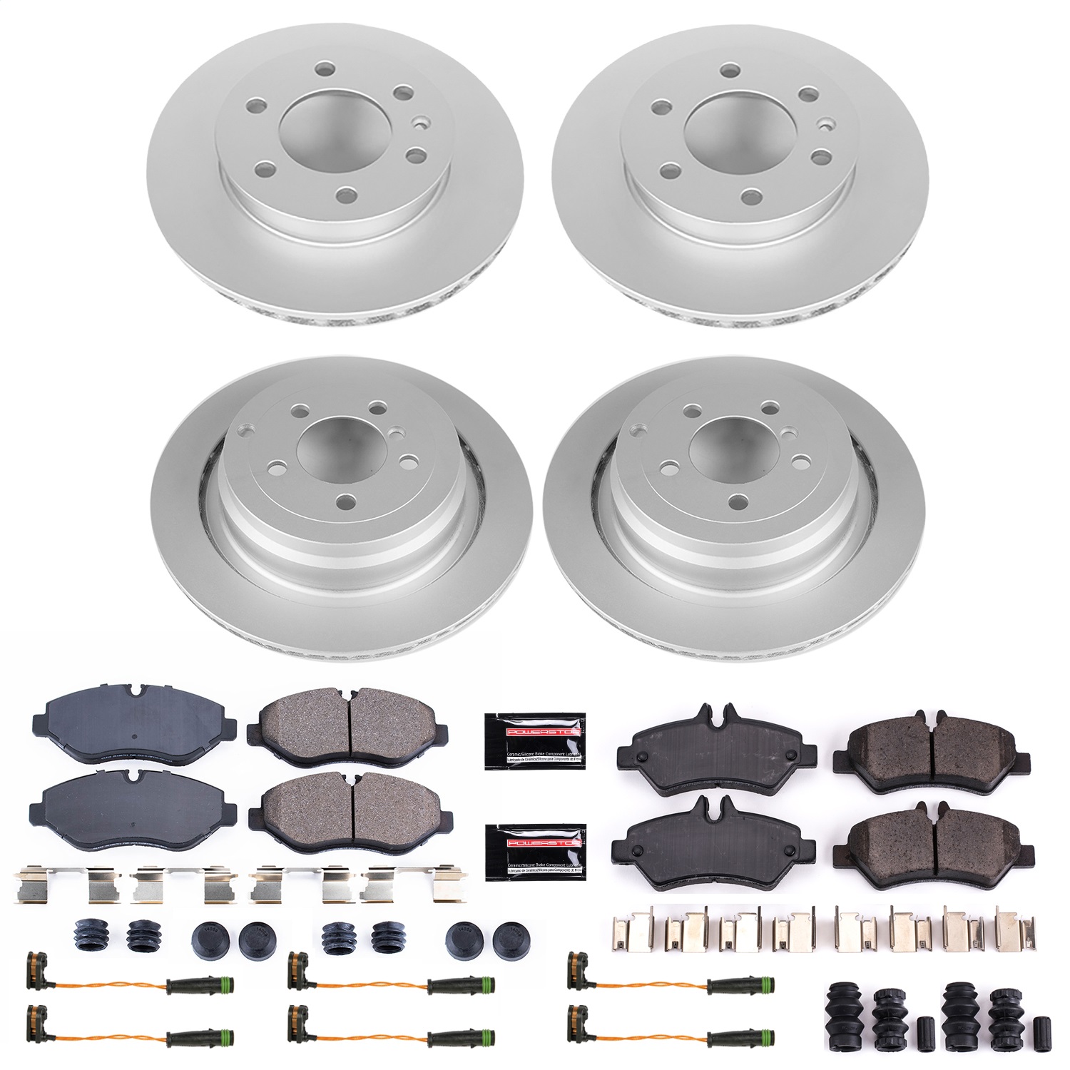 Power Stop - CRK8449 - Front and Rear - Disc Brake Pad and Rotor Kit