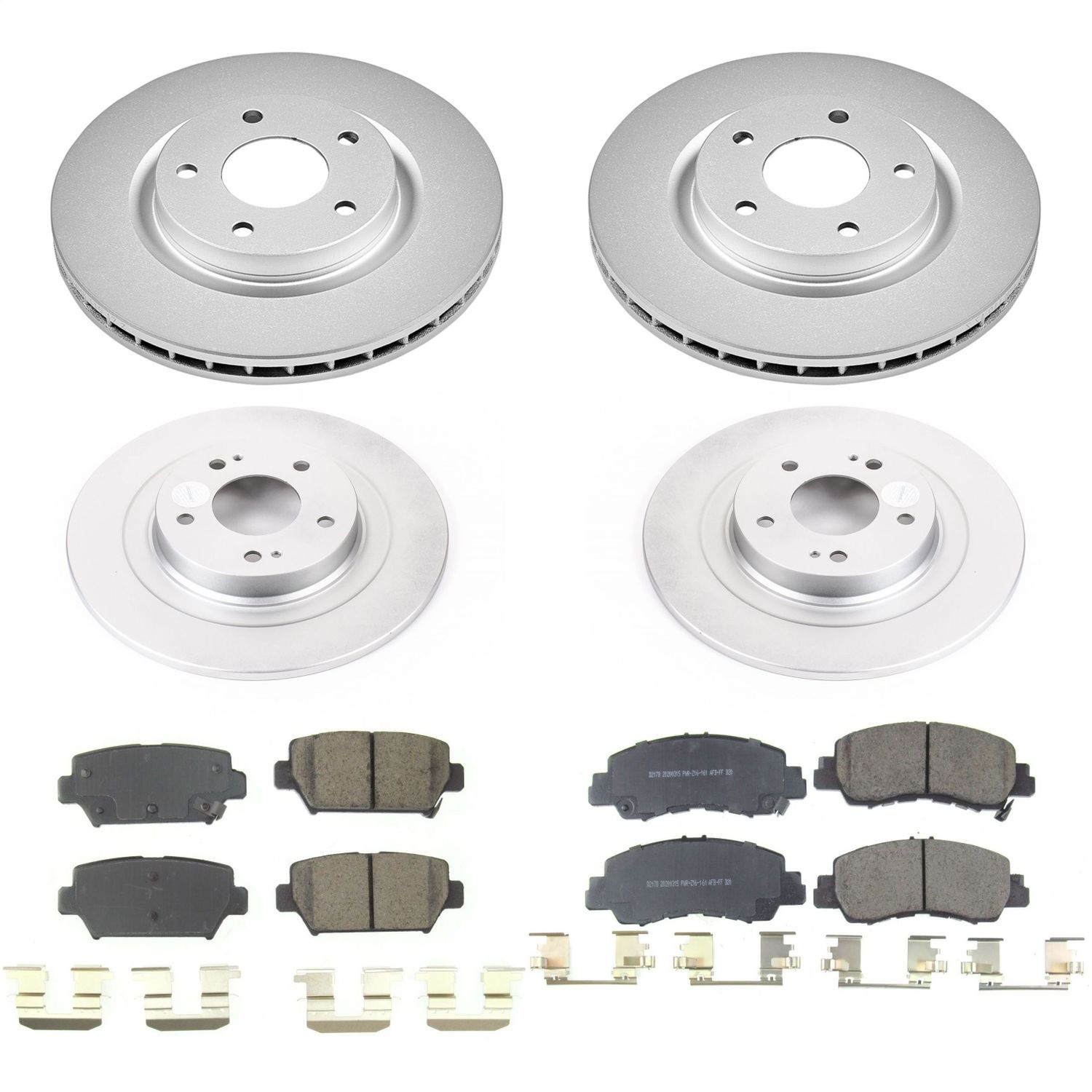 Power Stop - CRK8461 - Front and Rear - Disc Brake Pad and Rotor Kit