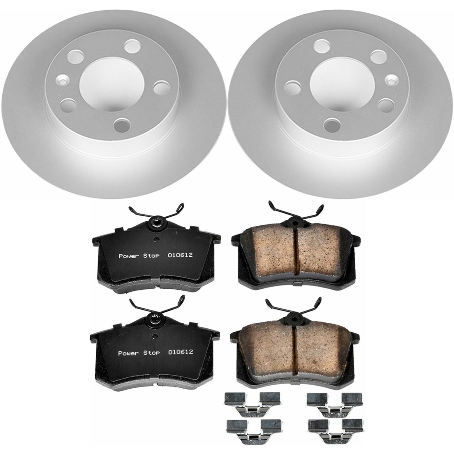 Power Stop - CRK847 - Rear - Disc Brake Pad and Rotor Kit