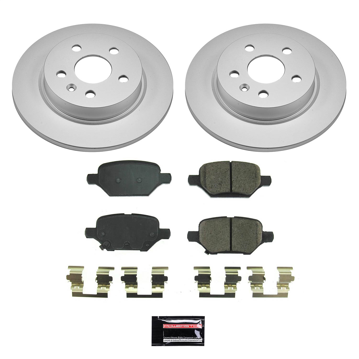 Power Stop - CRK8488 - Rear - Disc Brake Pad and Rotor Kit