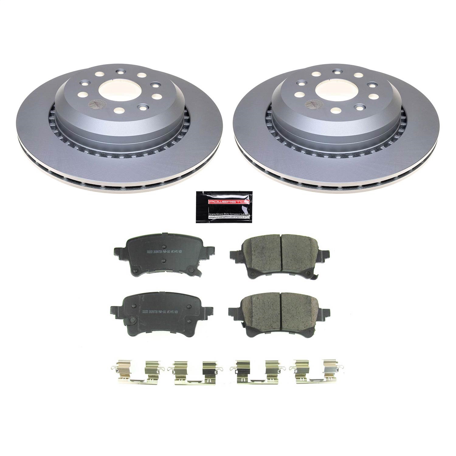 Power Stop - CRK8490 - Rear - Disc Brake Pad and Rotor Kit
