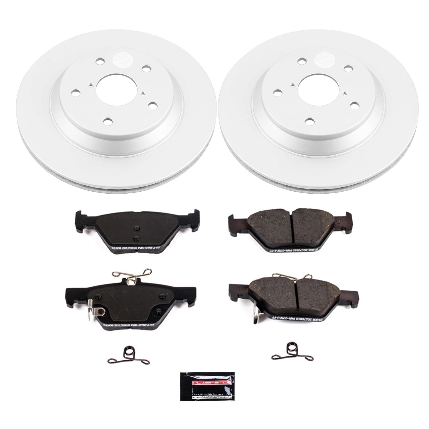 Power Stop - CRK8495 - Rear - Disc Brake Pad and Rotor Kit