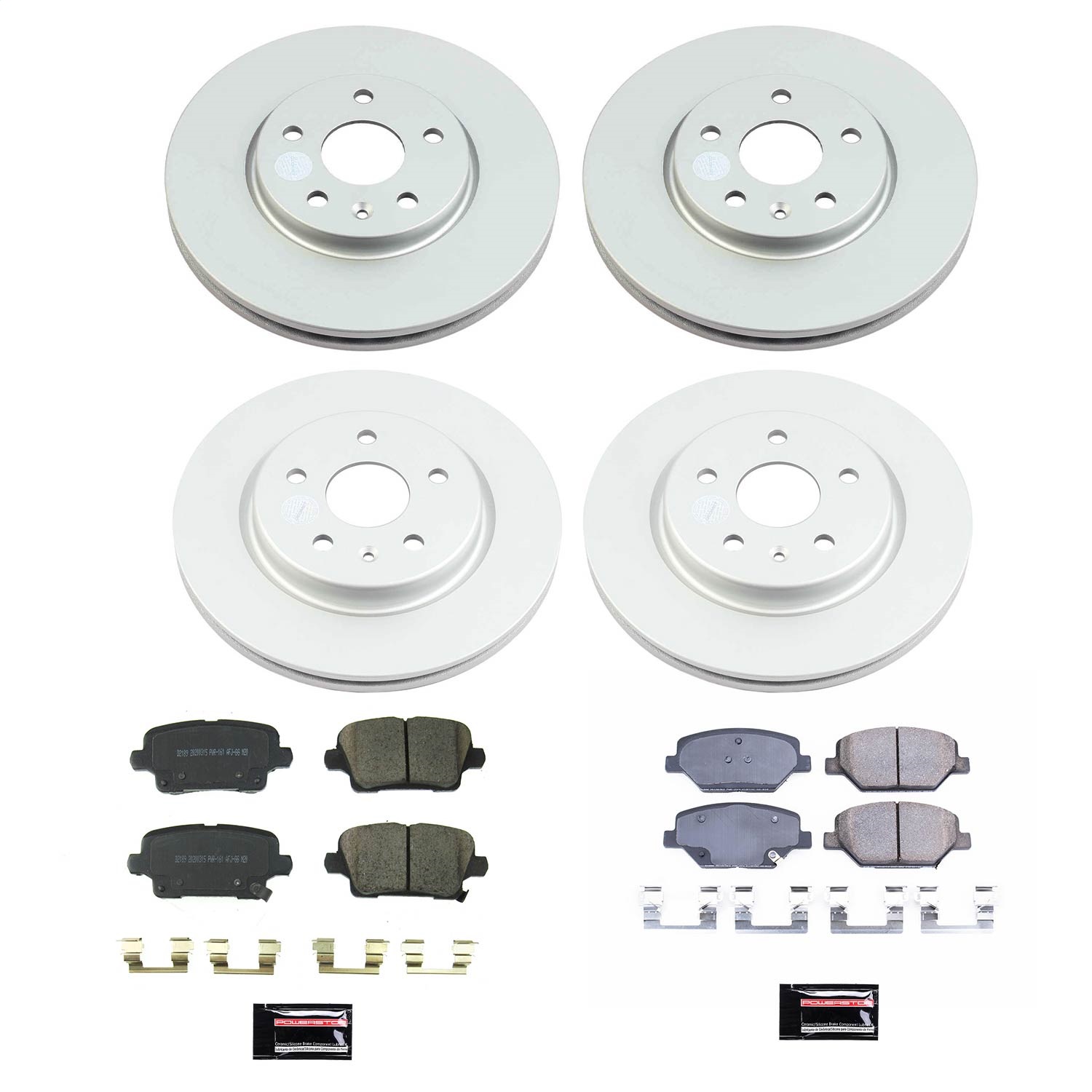 Power Stop - CRK8504 - Front and Rear - Disc Brake Pad and Rotor Kit