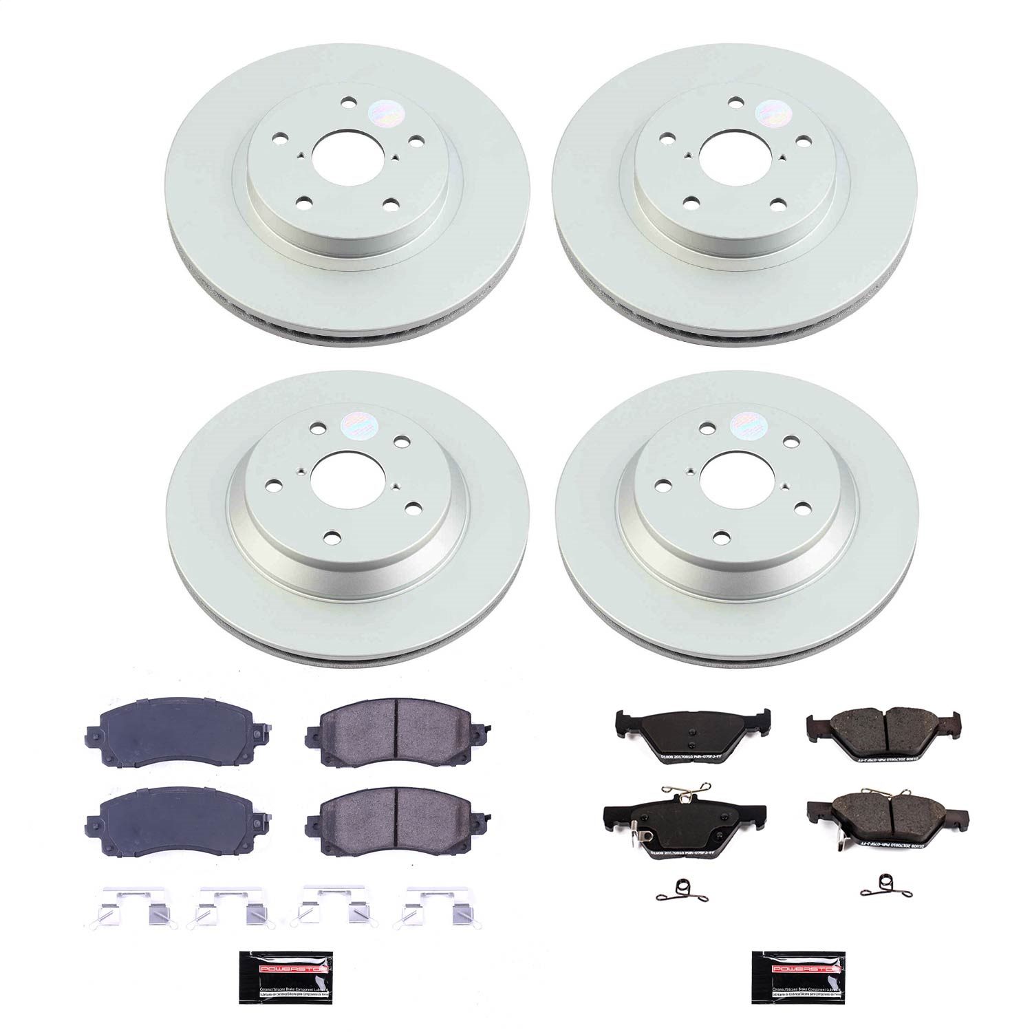 Power Stop - CRK8520 - Front and Rear - Disc Brake Pad and Rotor Kit