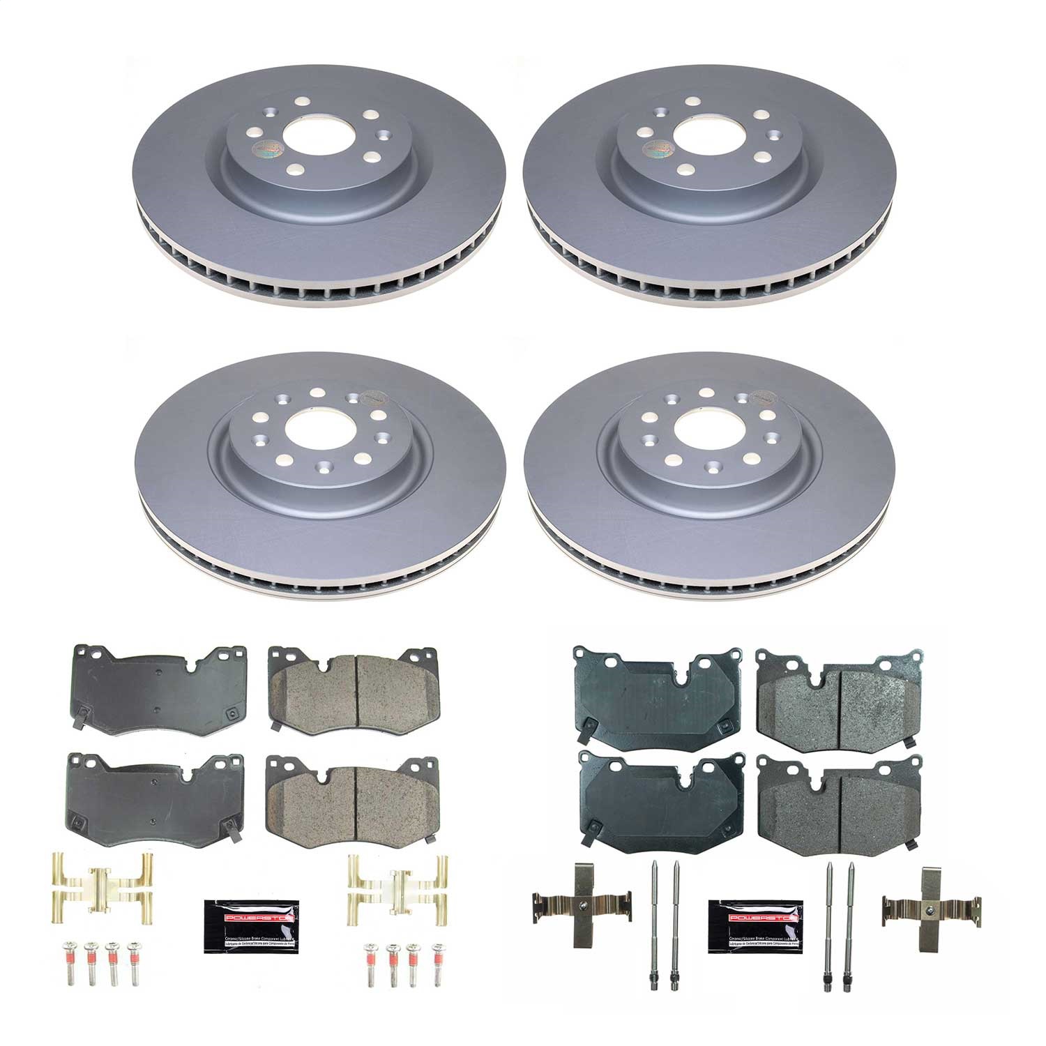 Power Stop - CRK8530 - Front and Rear - Disc Brake Pad and Rotor Kit