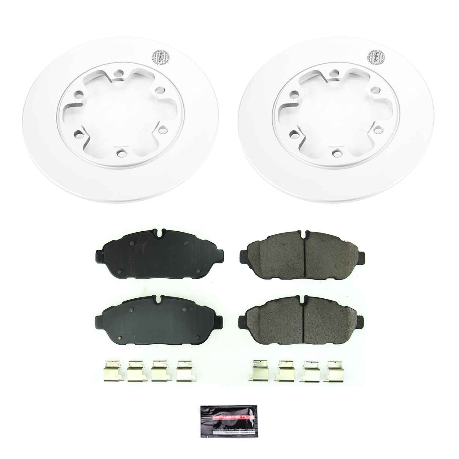 Power Stop - CRK8539 - Rear - Disc Brake Pad and Rotor Kit