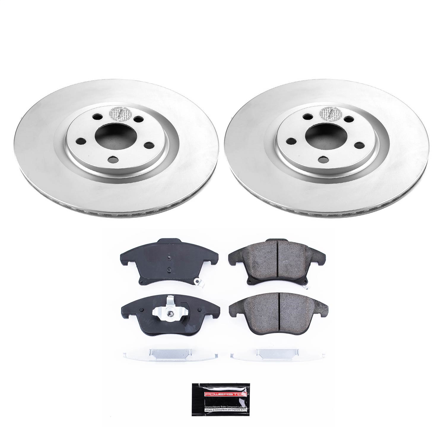 Power Stop - CRK8540 - Front - Disc Brake Pad and Rotor Kit