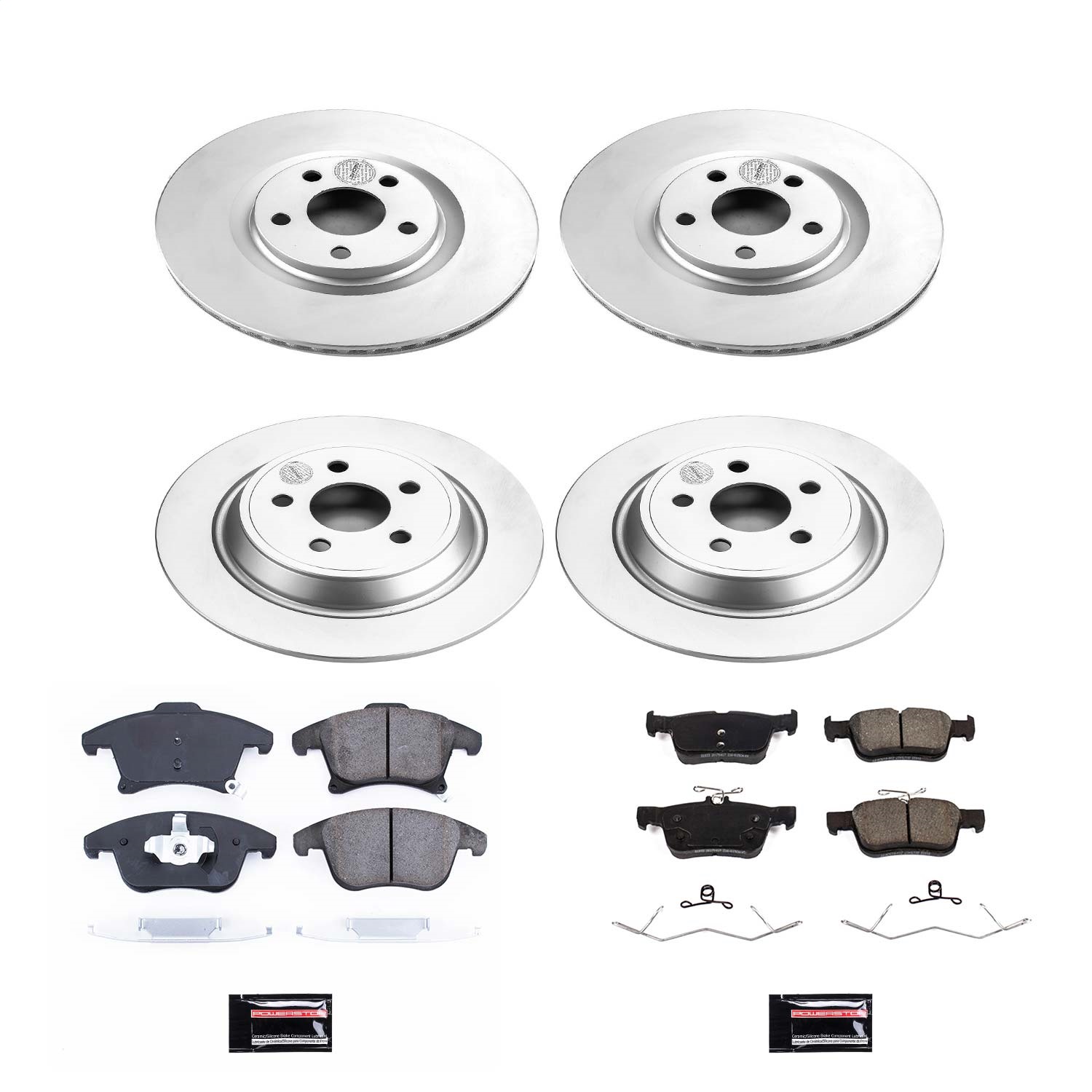 Power Stop - CRK8541 - Front and Rear - Disc Brake Pad and Rotor Kit