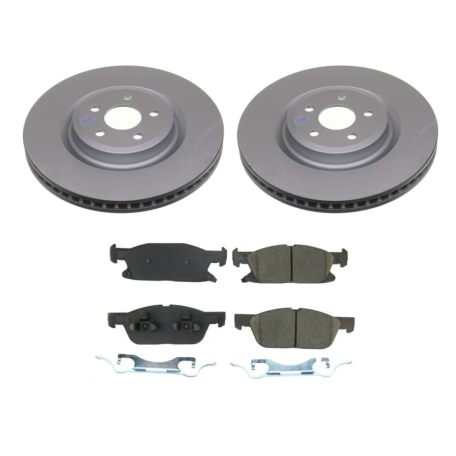 Power Stop - CRK8542 - Front - Disc Brake Pad and Rotor Kit