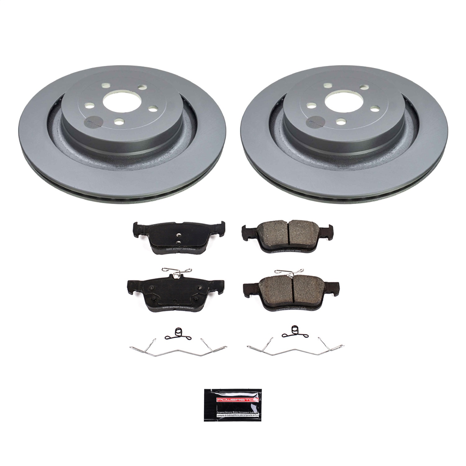Power Stop - CRK8544 - Rear - Disc Brake Pad and Rotor Kit