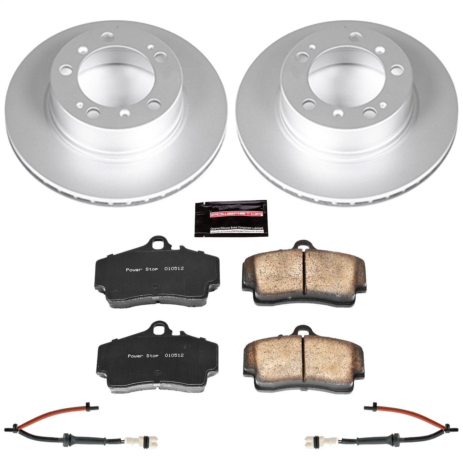 Power Stop - CRK857 - Rear - Disc Brake Pad and Rotor Kit