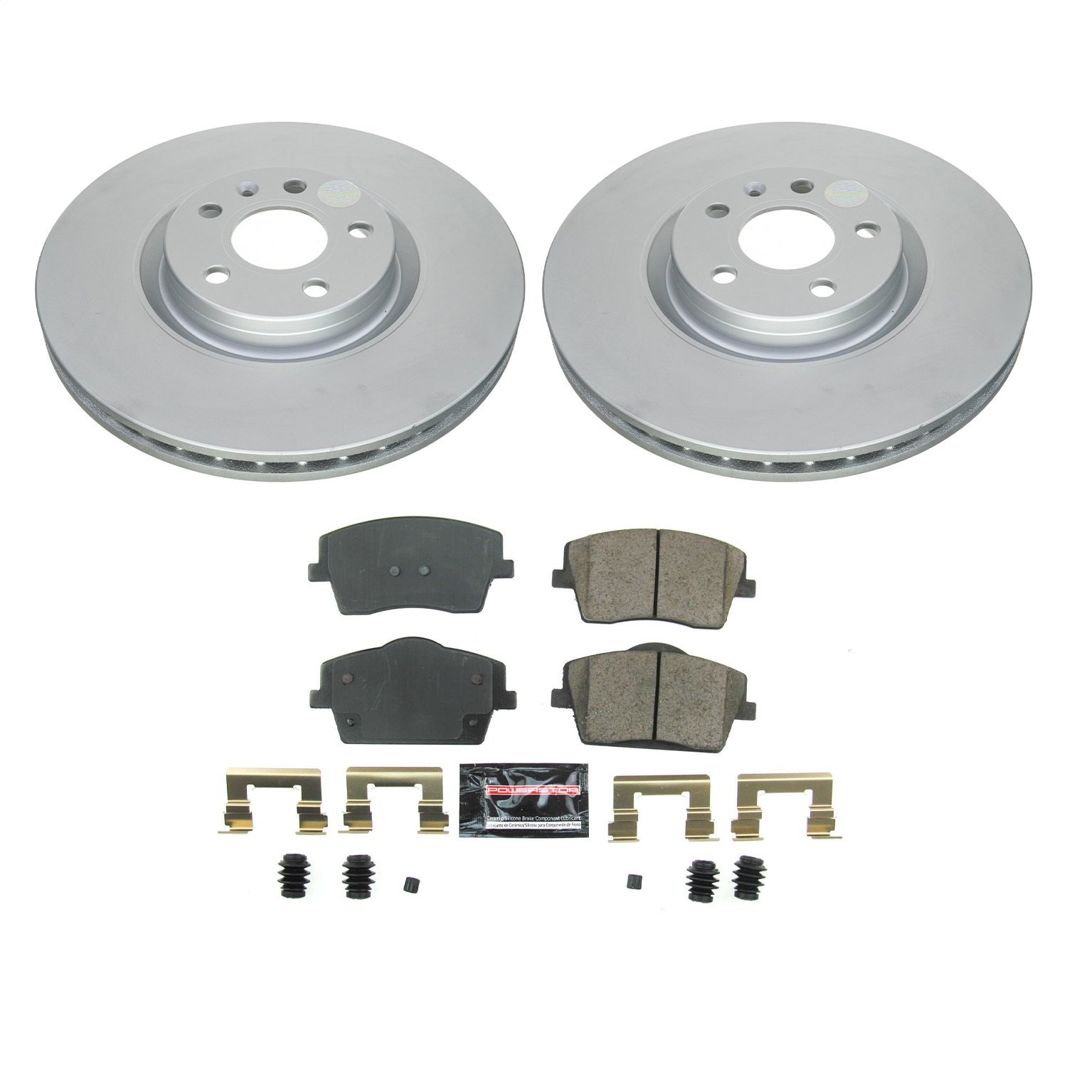 Power Stop - CRK8574 - Front - Disc Brake Pad and Rotor Kit