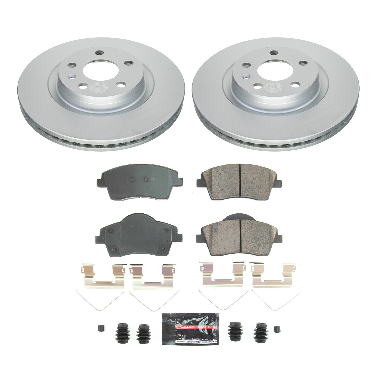 Power Stop - CRK8577 - Front - Disc Brake Pad and Rotor Kit