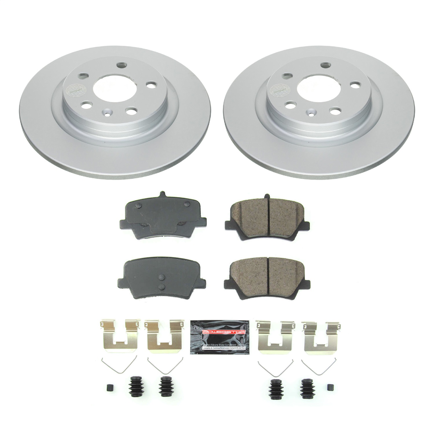 Power Stop - CRK8579 - Rear - Disc Brake Pad and Rotor Kit