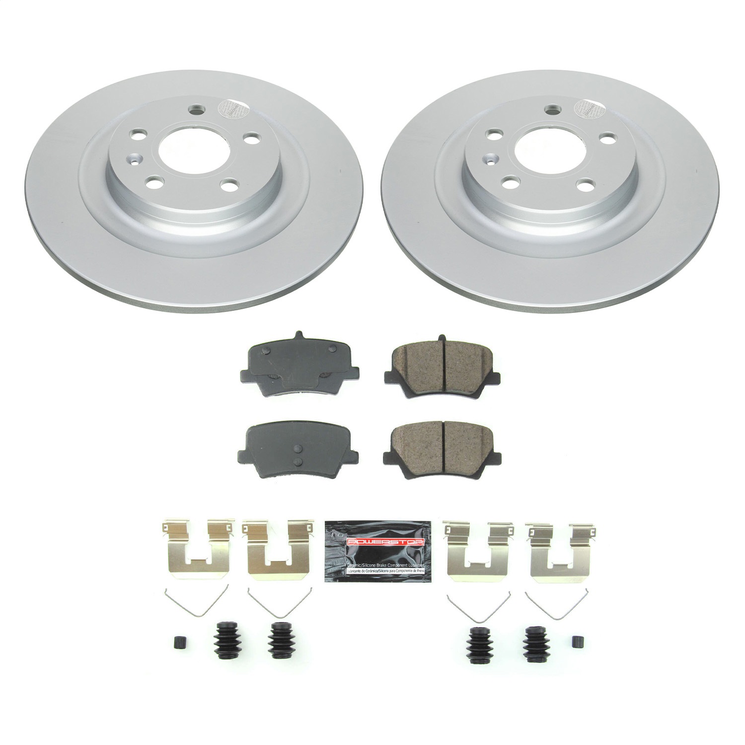 Power Stop - CRK8580 - Rear - Disc Brake Pad and Rotor Kit