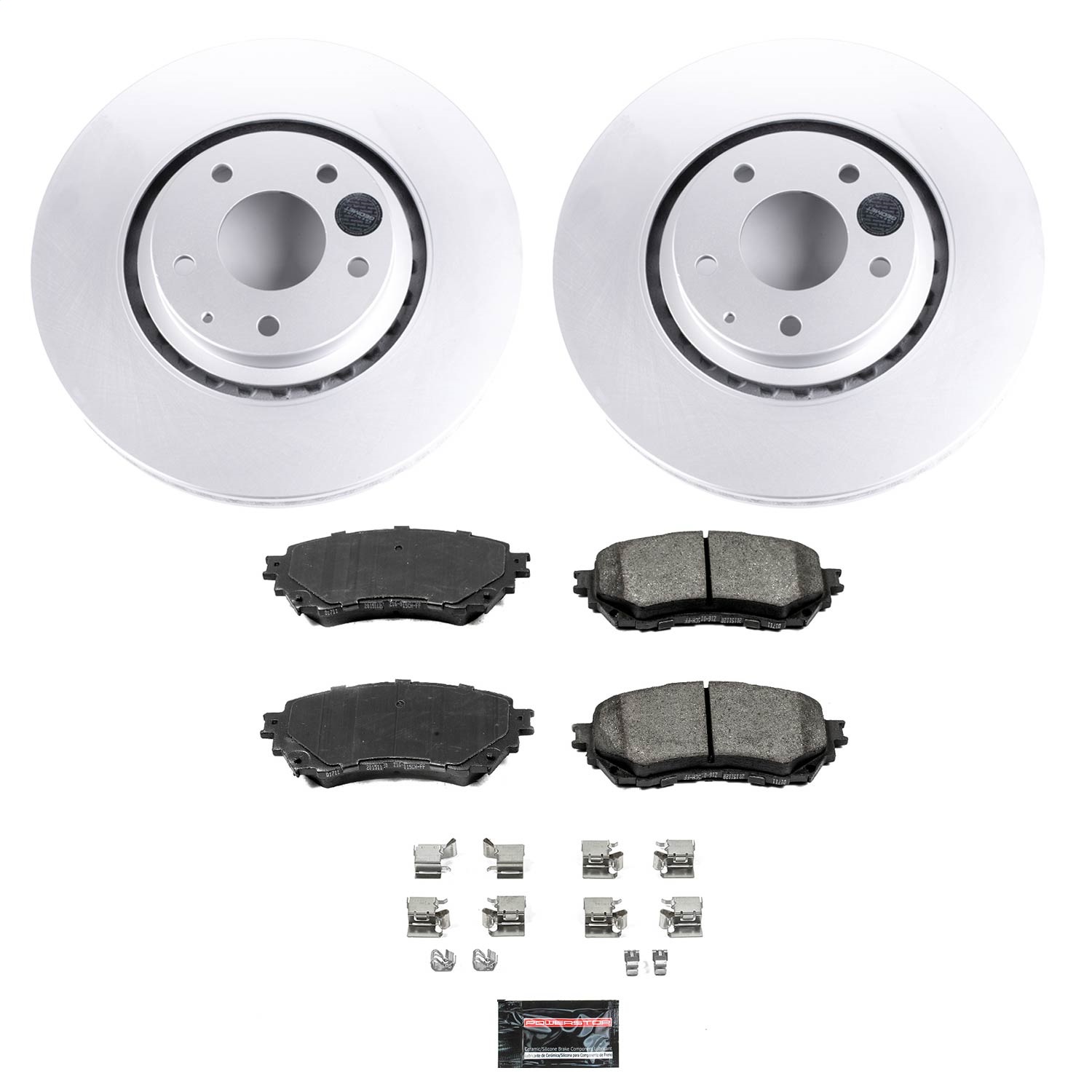 Power Stop - CRK8617 - Front - Disc Brake Pad and Rotor Kit