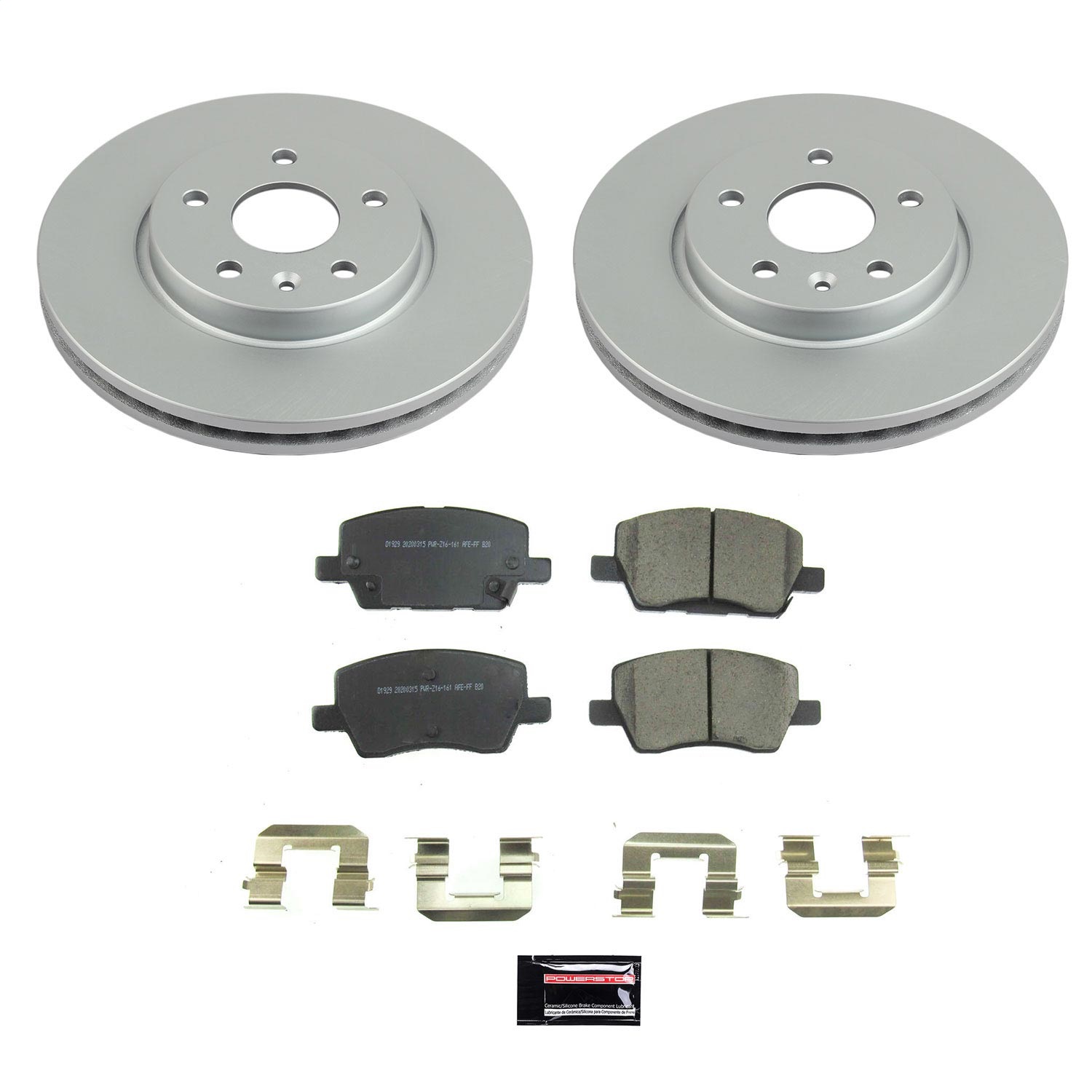 Power Stop - CRK8635 - Front - Disc Brake Pad and Rotor Kit