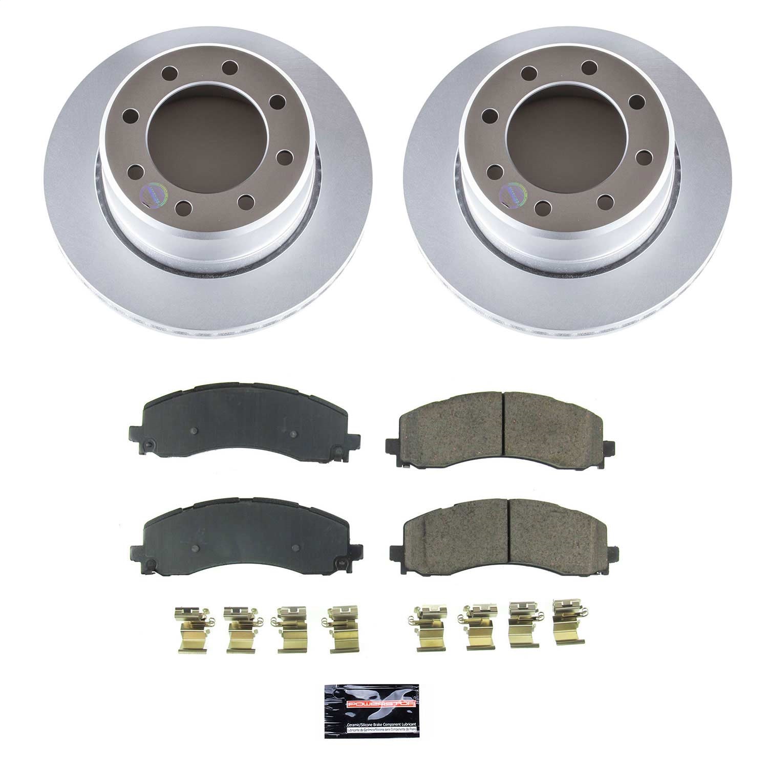 Power Stop - CRK8641 - Rear - Disc Brake Pad and Rotor Kit