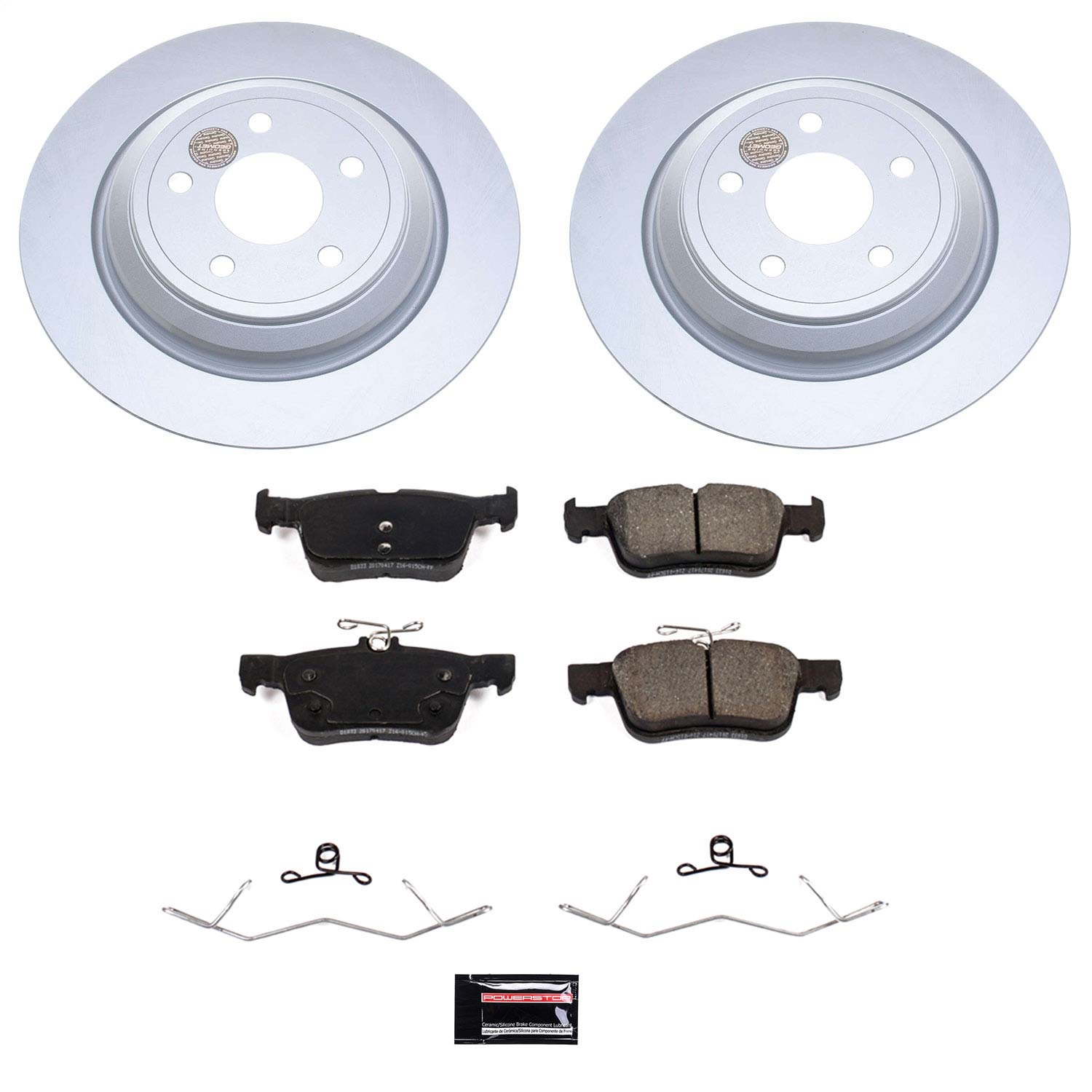 Power Stop - CRK8642 - Rear - Disc Brake Pad and Rotor Kit