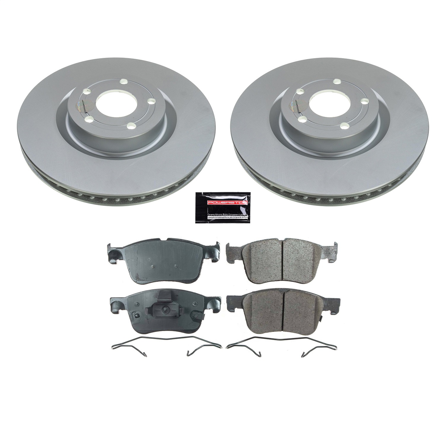 Power Stop - CRK8643 - Front - Disc Brake Pad and Rotor Kit