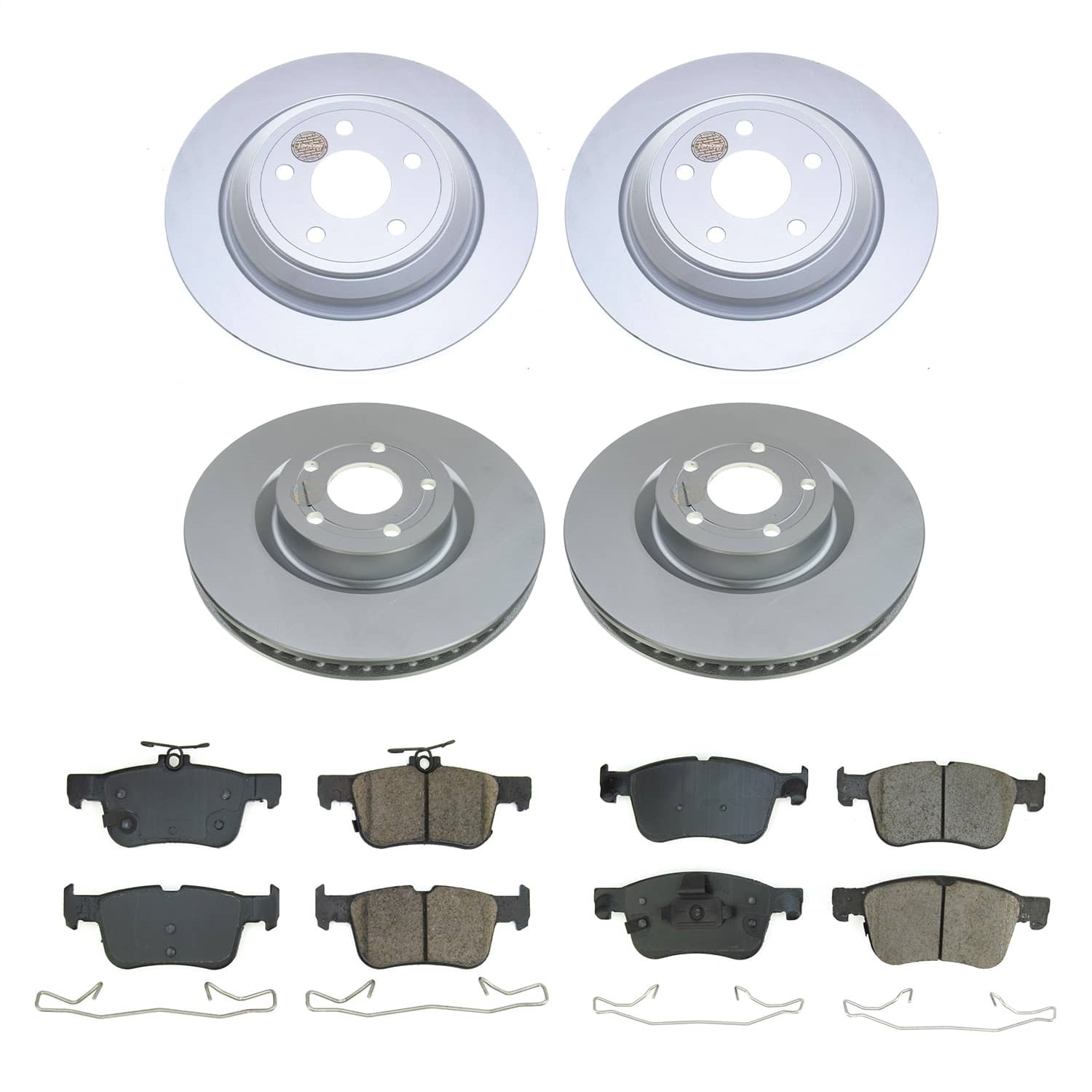 Power Stop - CRK8644 - Front and Rear - Disc Brake Pad and Rotor Kit