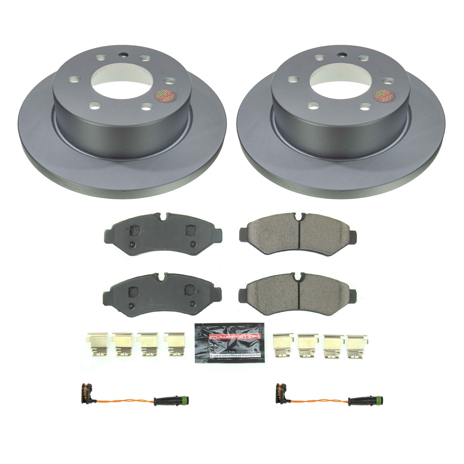 Power Stop - CRK8656 - Rear - Disc Brake Pad and Rotor Kit