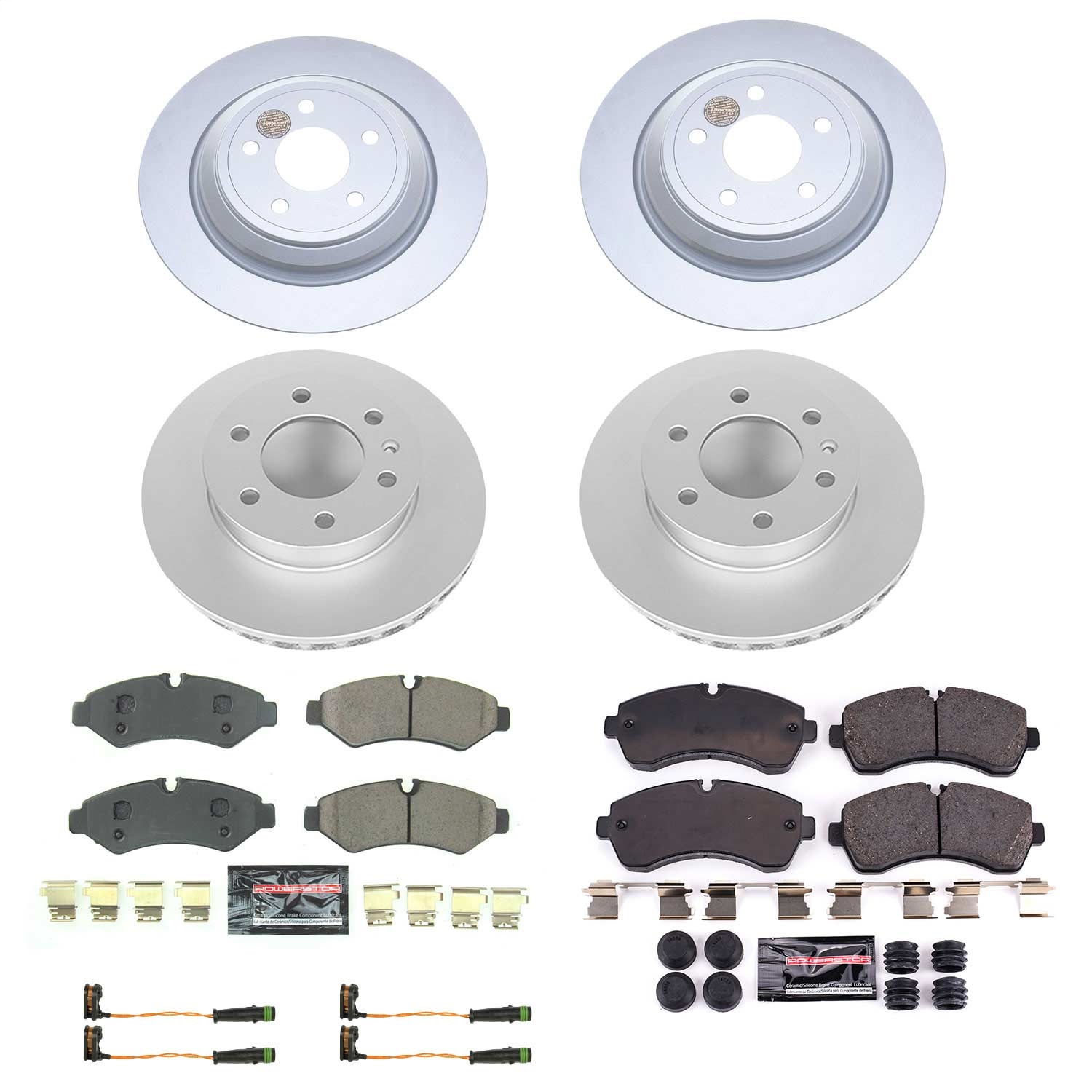 Power Stop - CRK8659 - Front and Rear - Disc Brake Pad and Rotor Kit