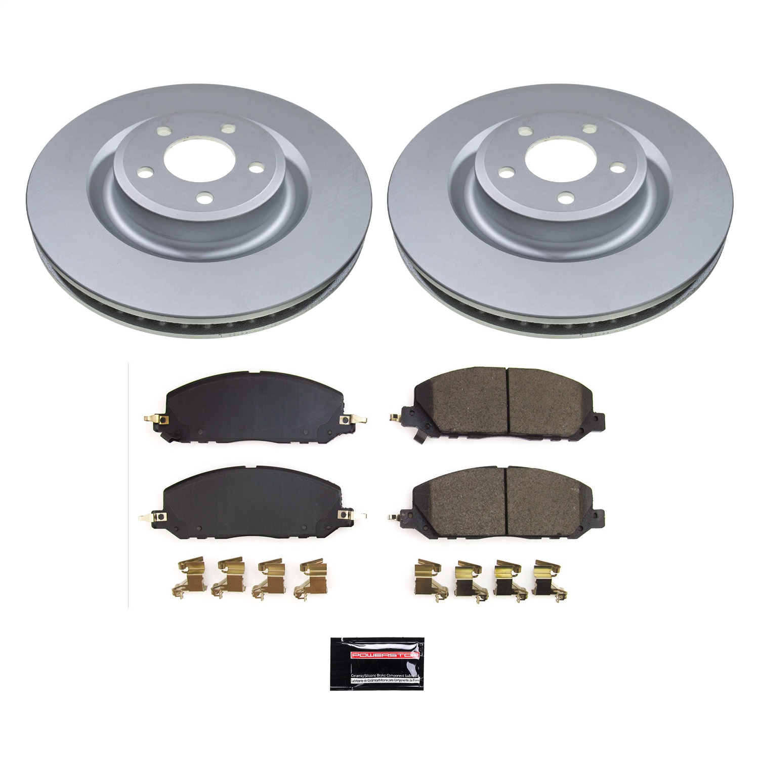 Power Stop - CRK8672 - Front - Disc Brake Pad and Rotor Kit