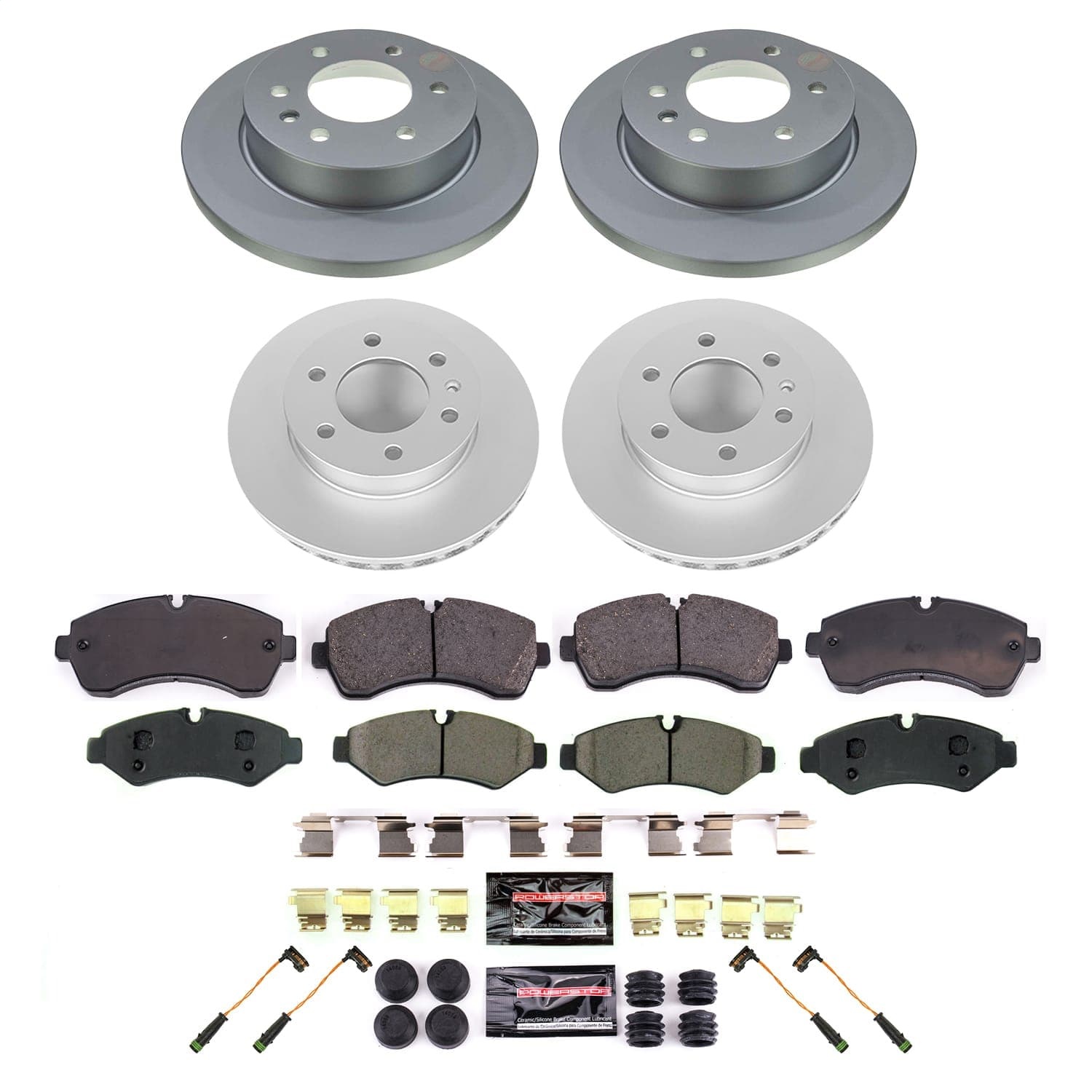 Power Stop - CRK8673 - Front - Disc Brake Pad and Rotor Kit