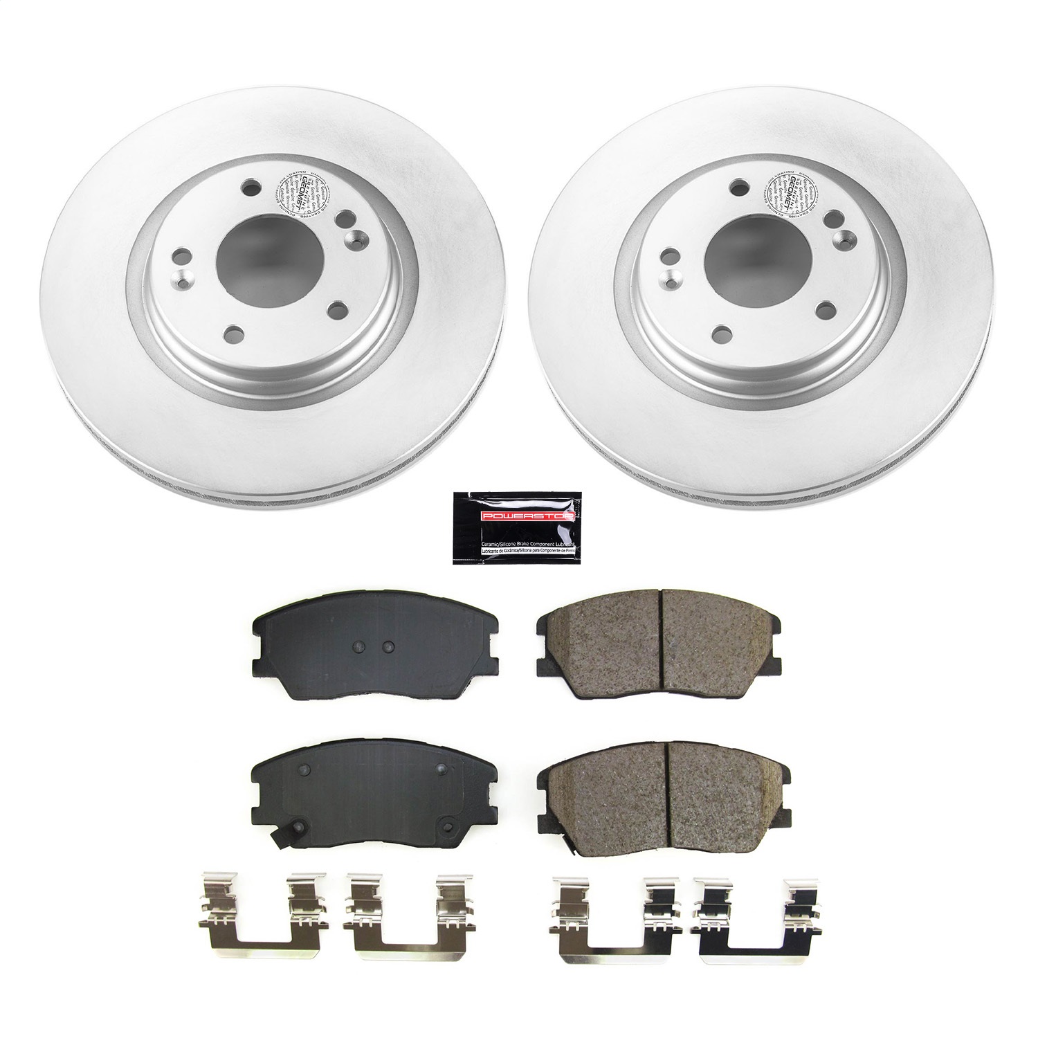 Power Stop - CRK8674 - Front - Disc Brake Pad and Rotor Kit