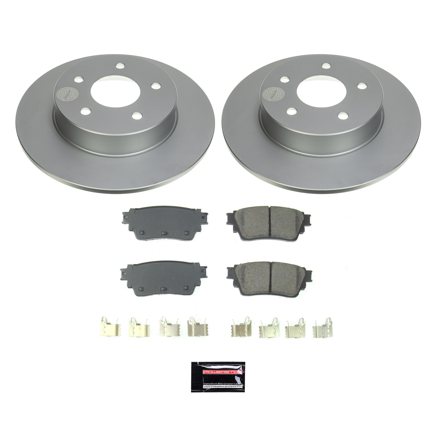 Power Stop - CRK8675 - Rear - Disc Brake Pad and Rotor Kit