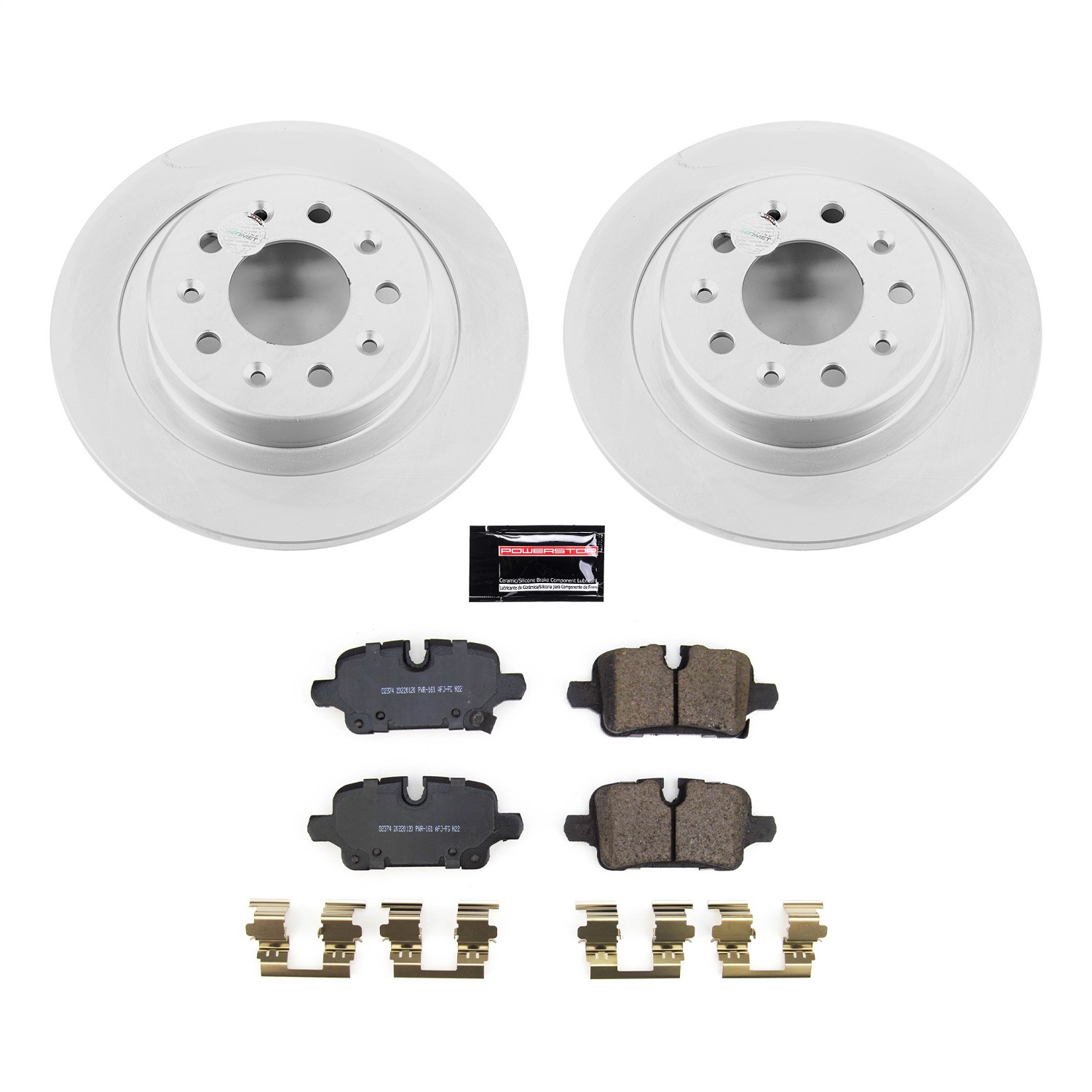 Power Stop - CRK8676 - Rear - Disc Brake Pad and Rotor Kit