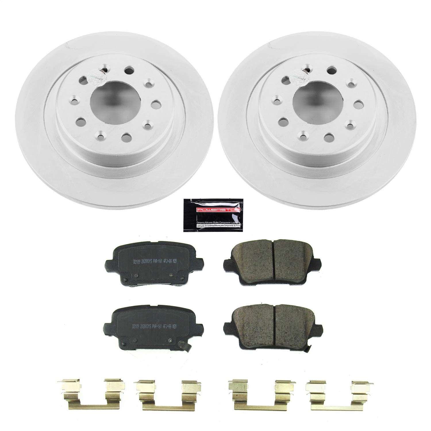 Power Stop - CRK8677 - Rear - Disc Brake Pad and Rotor Kit