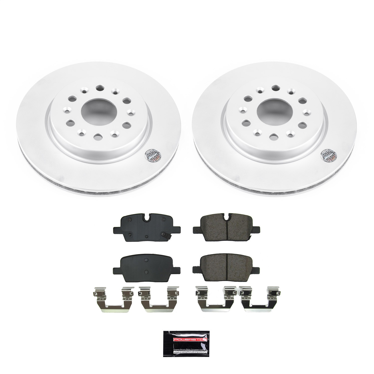 Power Stop - CRK8683 - Rear - Disc Brake Pad and Rotor Kit