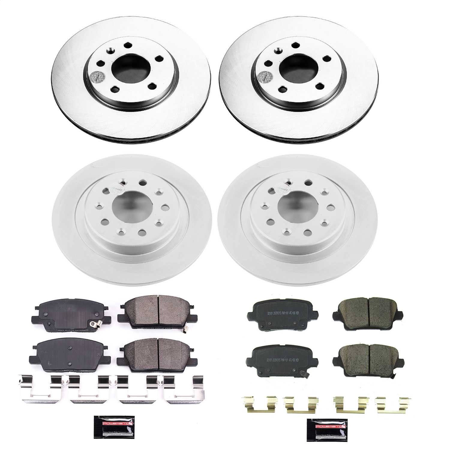 Power Stop - CRK8689 - Front and Rear - Disc Brake Pad and Rotor Kit