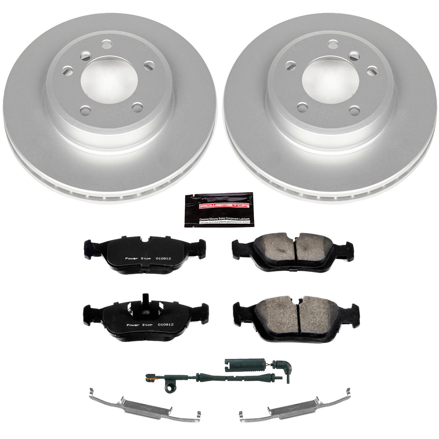 Power Stop - CRK869 - Front - Disc Brake Pad and Rotor Kit