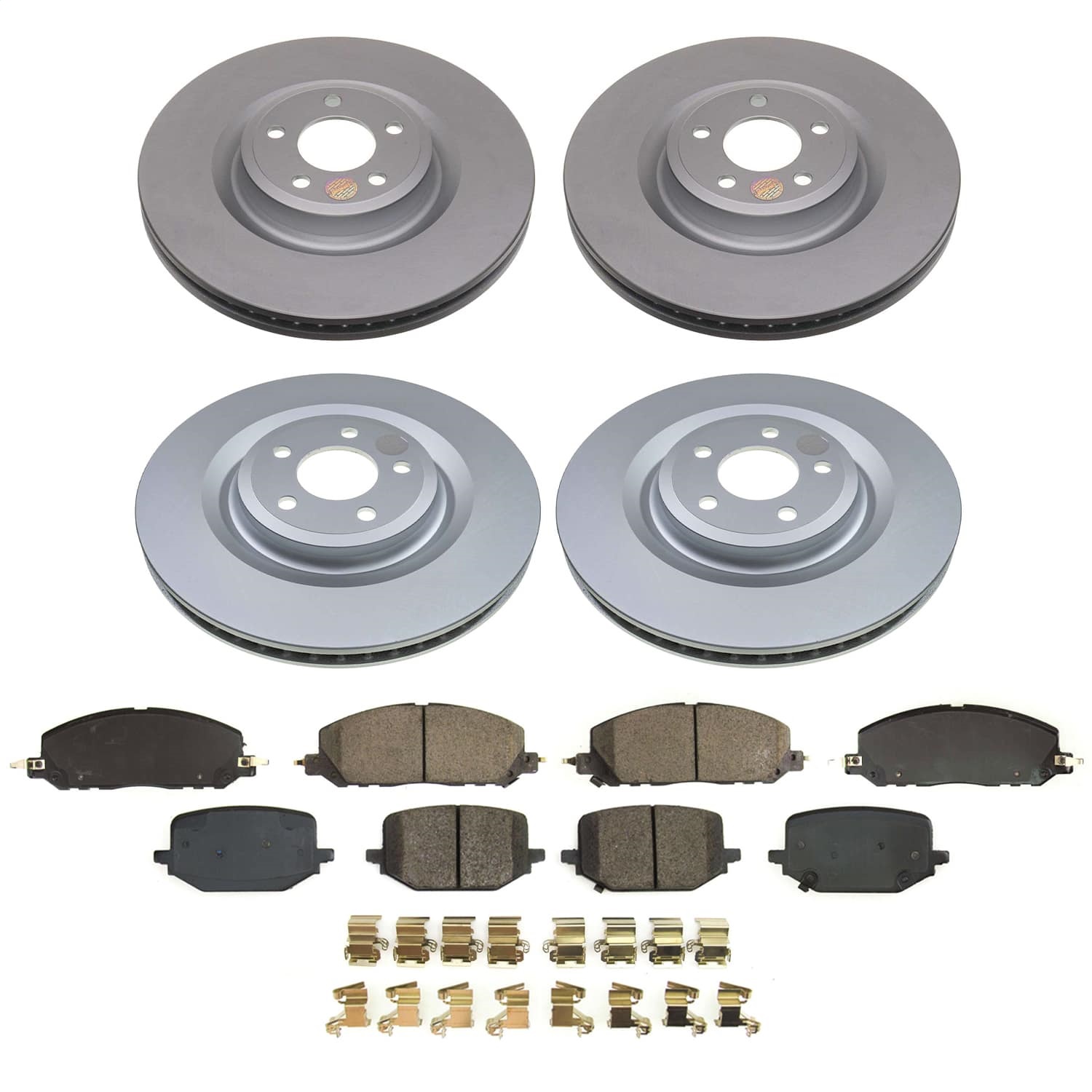 Power Stop - CRK8694 - Front and Rear - Disc Brake Pad and Rotor Kit