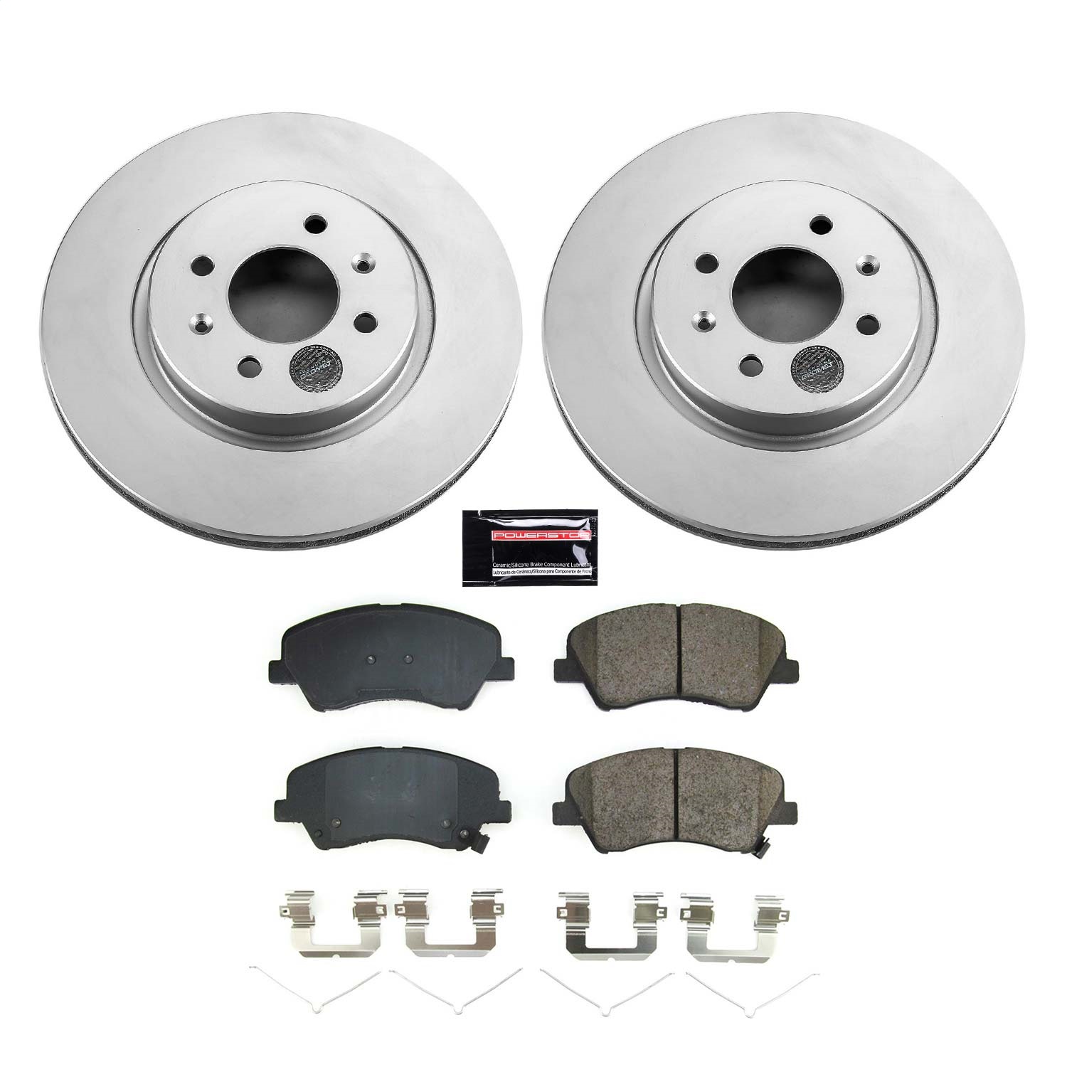 Power Stop - CRK8699 - Front - Disc Brake Pad and Rotor Kit