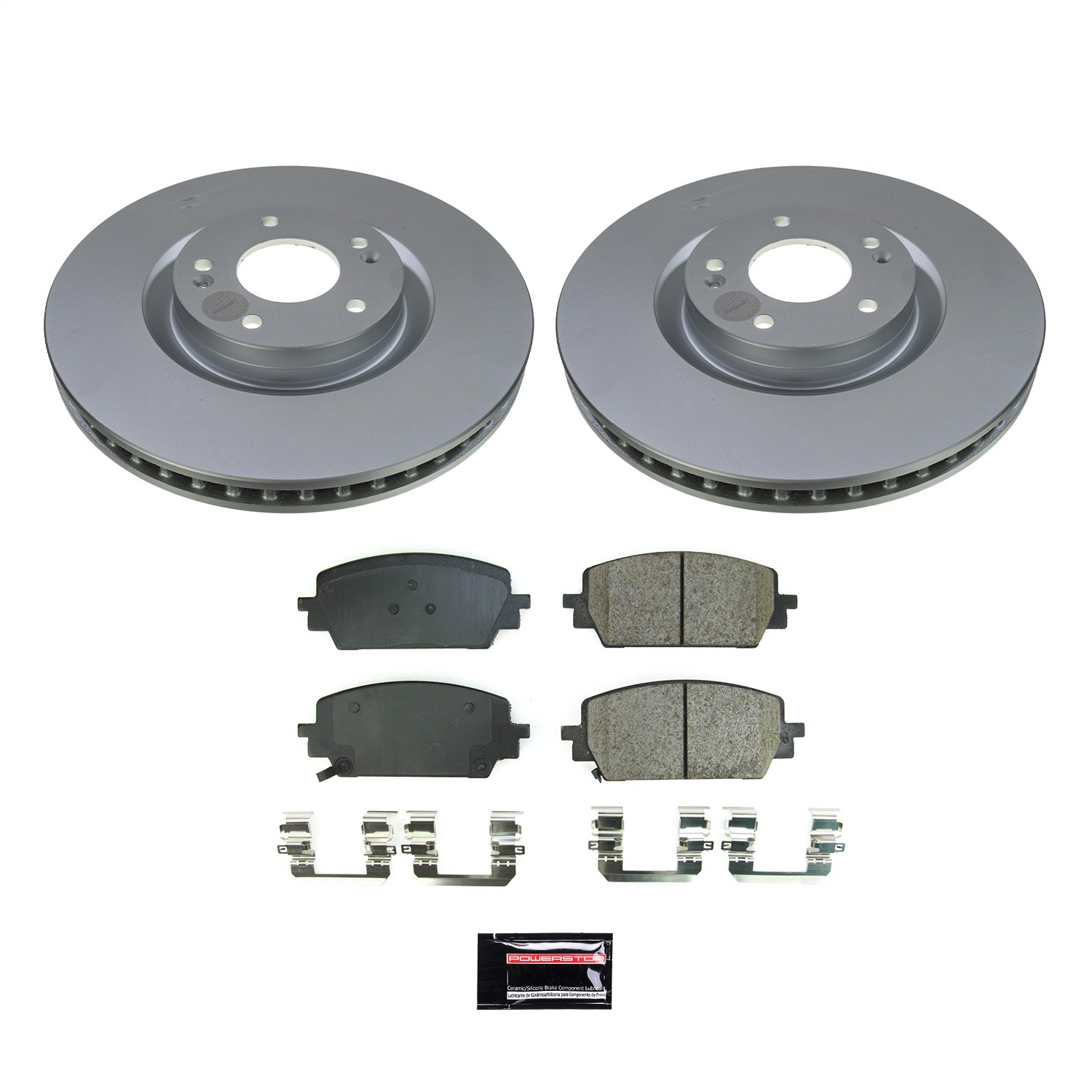 Power Stop - CRK8703 - Front - Disc Brake Pad and Rotor Kit