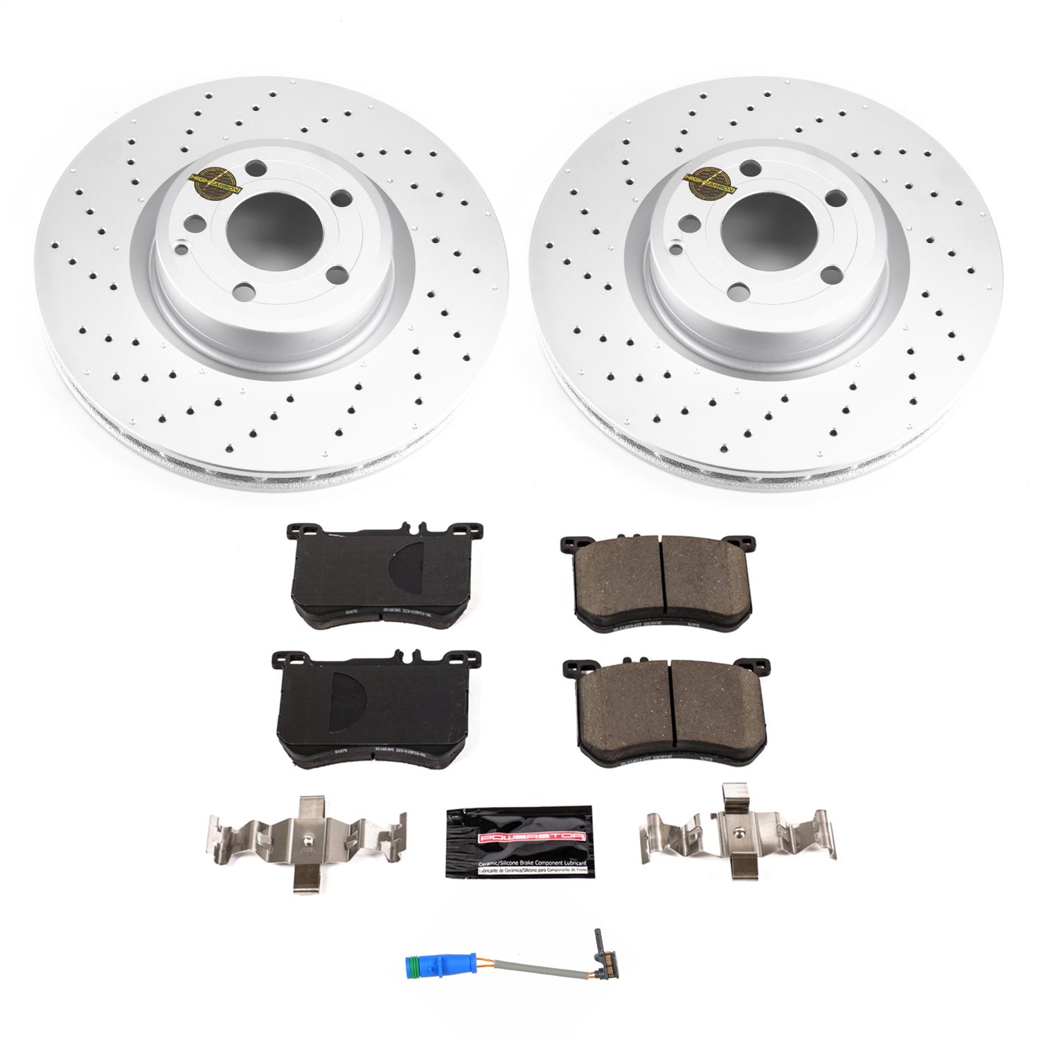 Power Stop - CRK8704 - Front - Disc Brake Pad and Rotor Kit