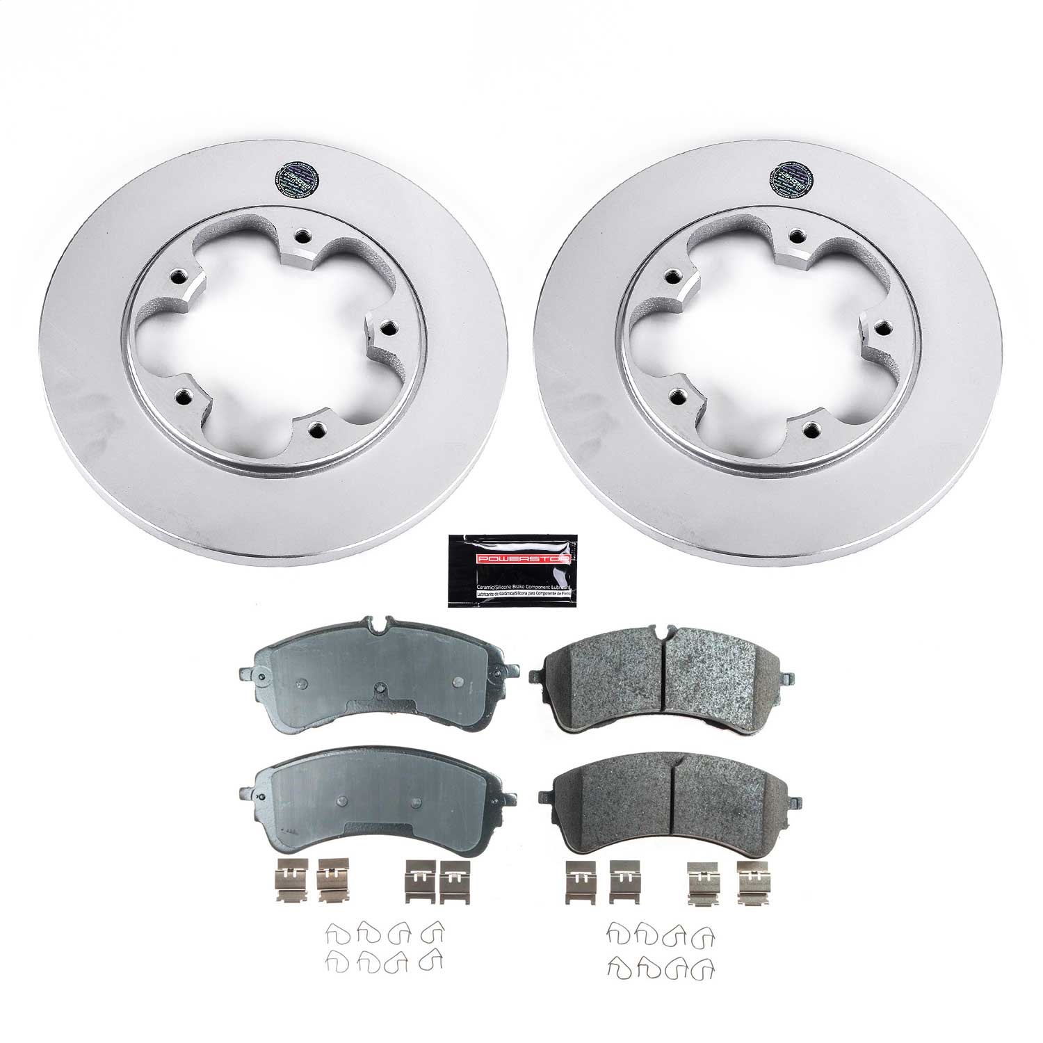 Power Stop - CRK8714 - Rear - Disc Brake Pad and Rotor Kit