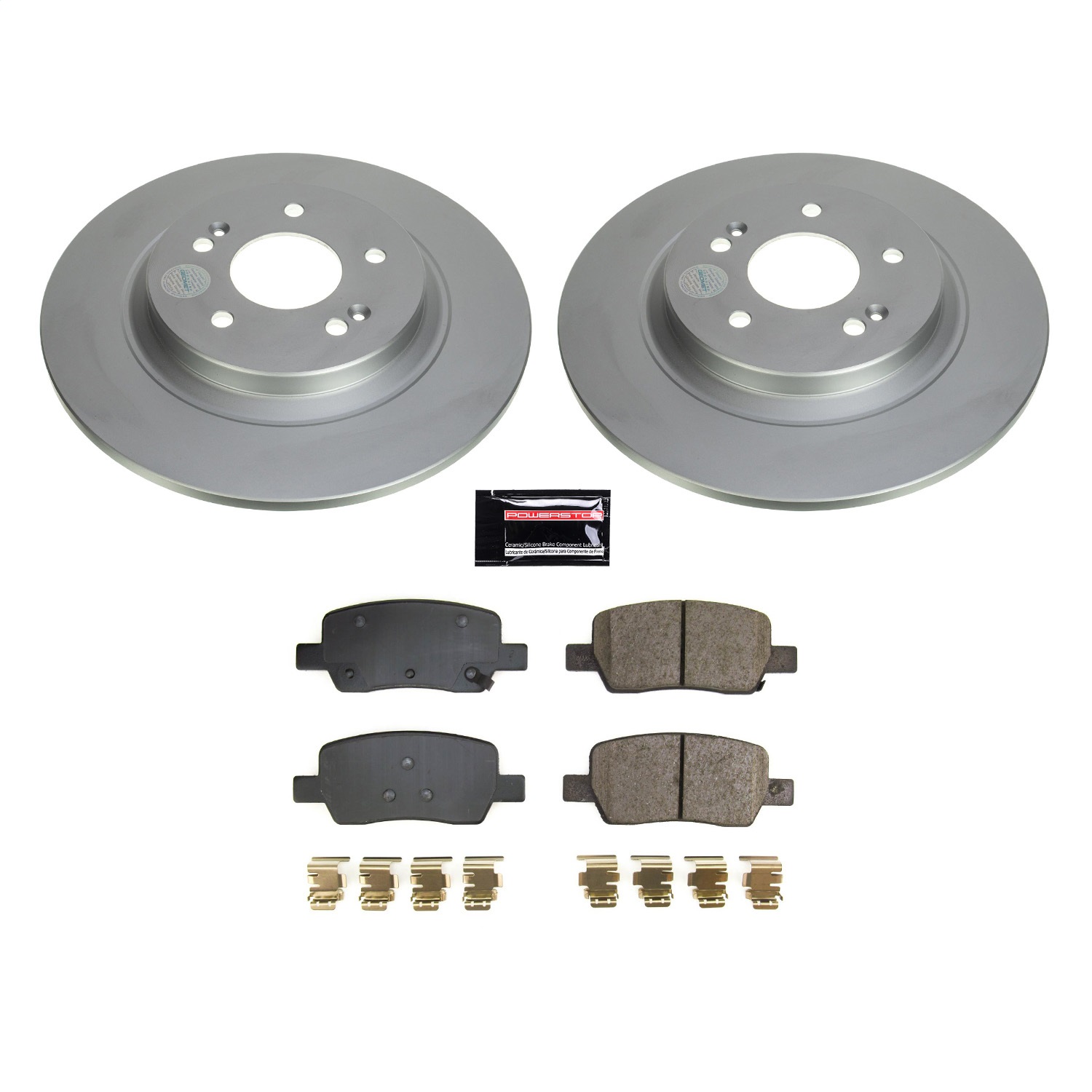Power Stop - CRK8715 - Rear - Disc Brake Pad and Rotor Kit