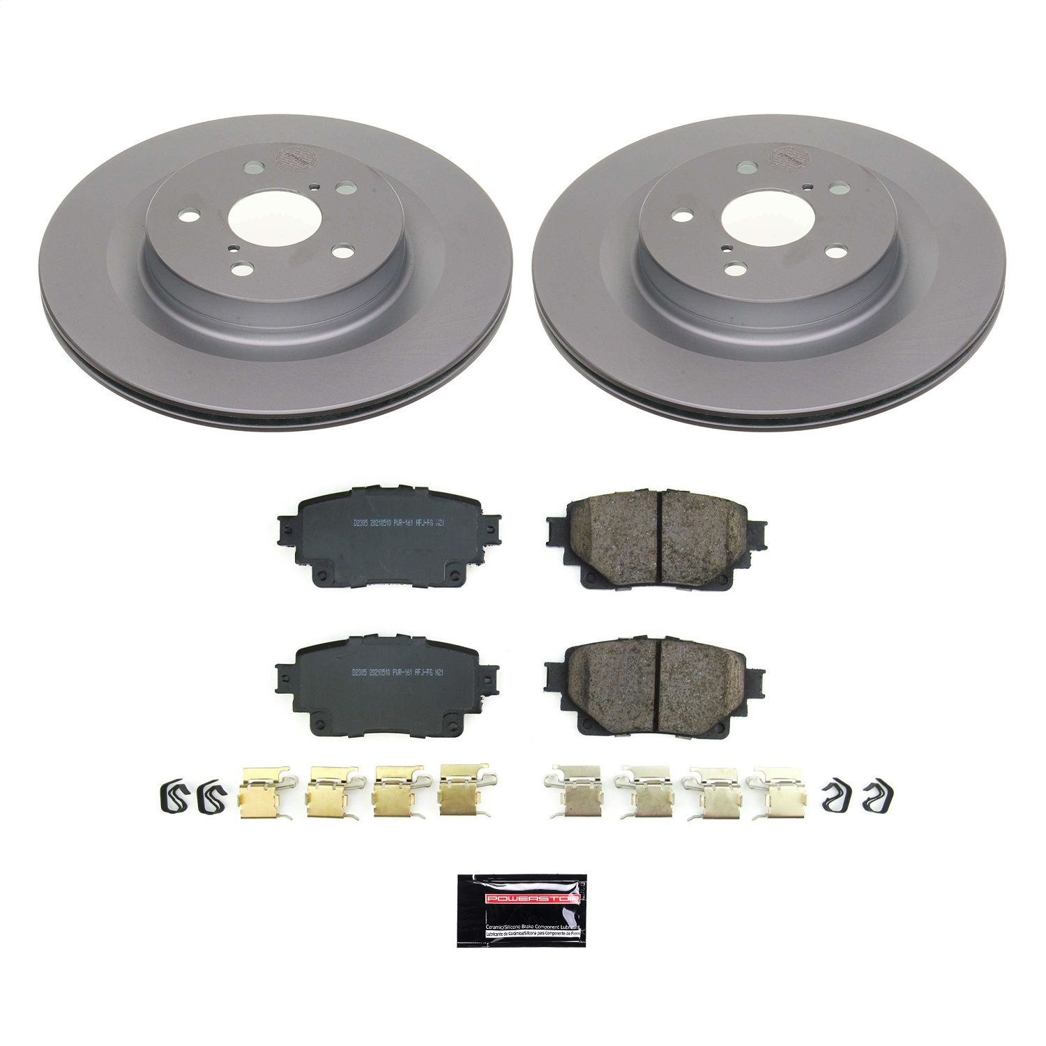 Power Stop - CRK8716 - Rear - Disc Brake Pad and Rotor Kit