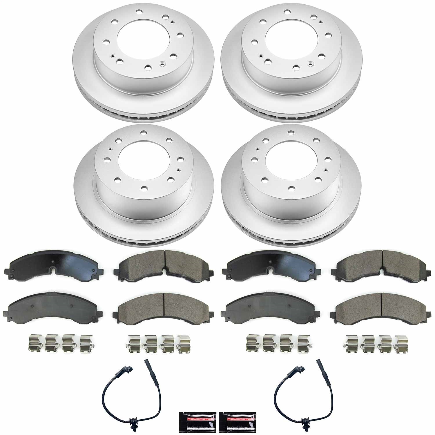 Power Stop - CRK8732 - Front and Rear - Disc Brake Pad and Rotor Kit
