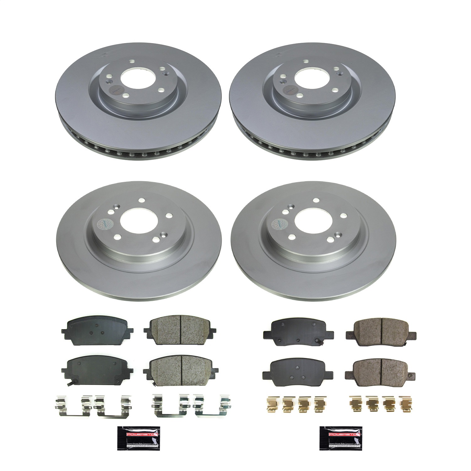 Power Stop - CRK8733 - Front and Rear - Disc Brake Pad and Rotor Kit